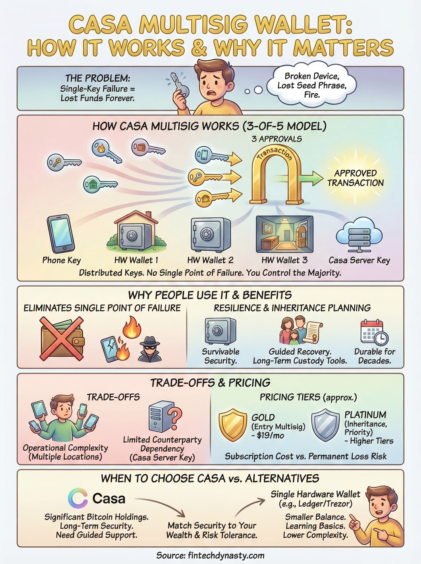casa multisig wallet infographic