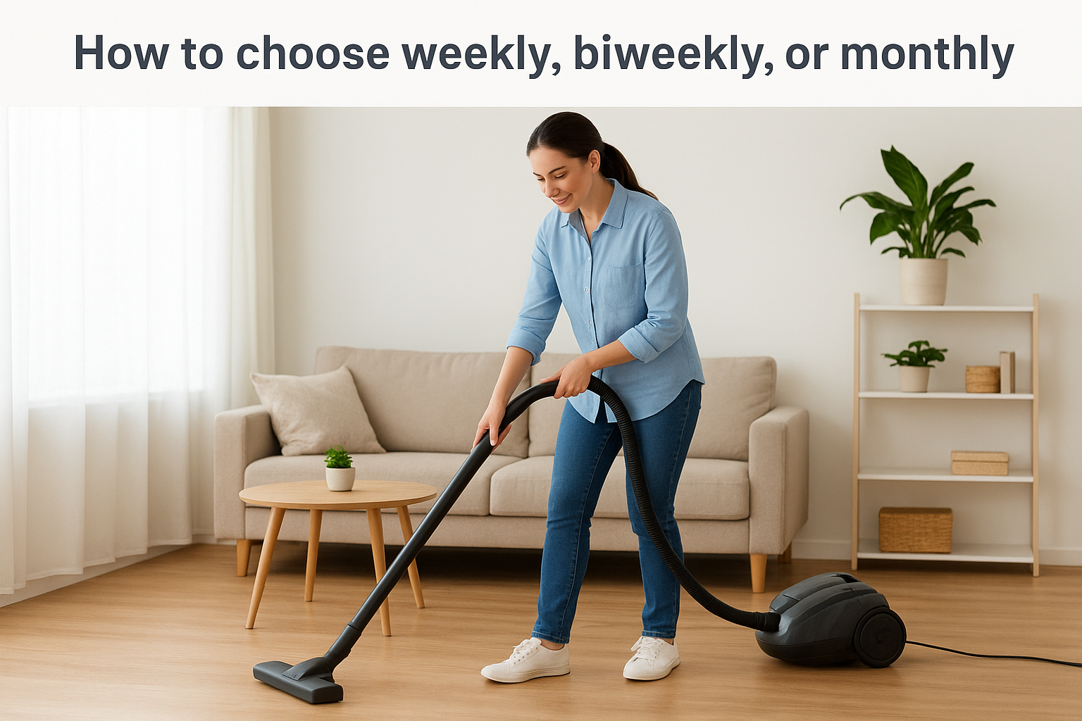 How to choose weekly, biweekly, or monthly