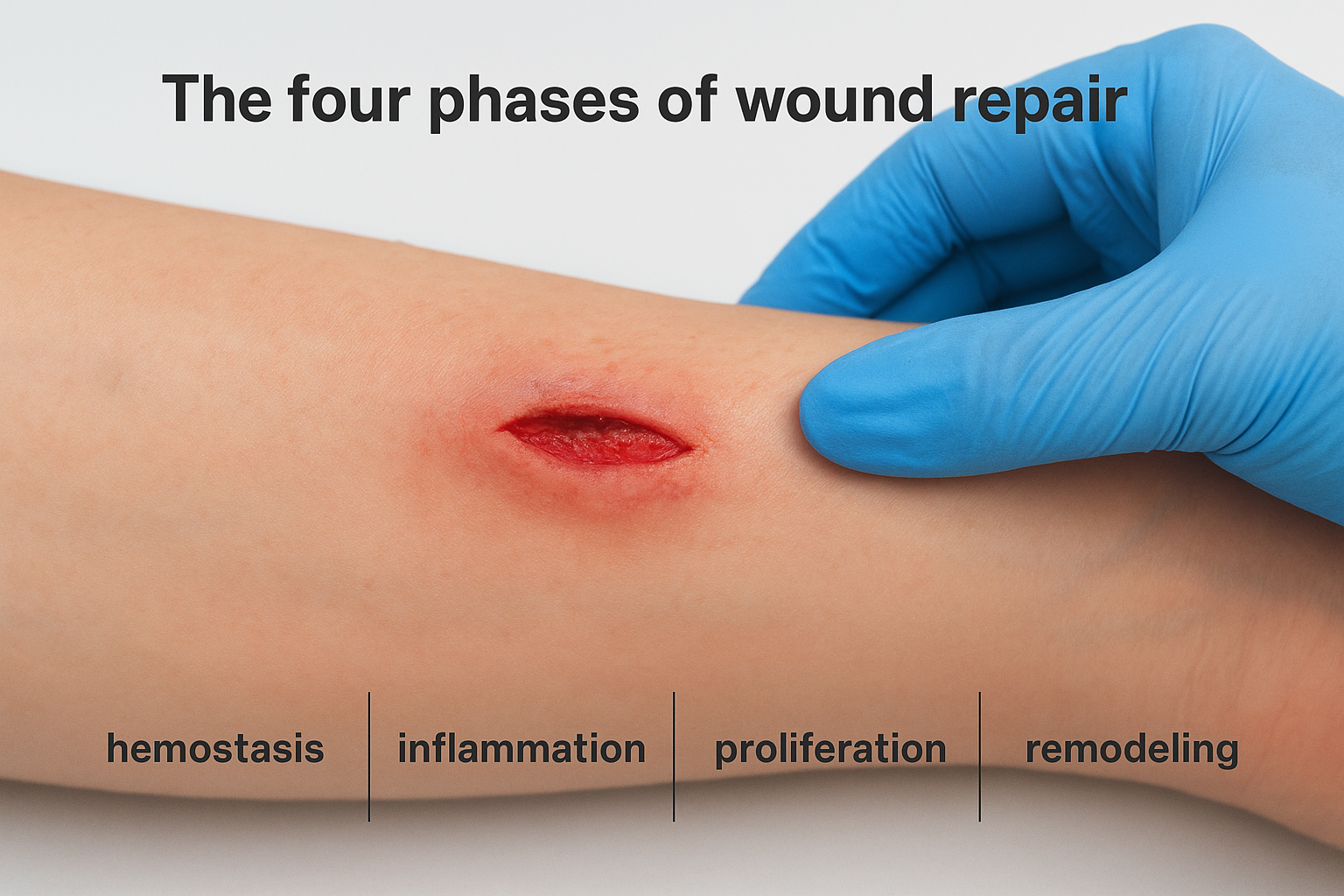 The four phases of wound repair
