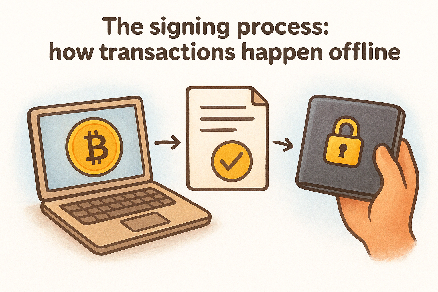 The signing process: how transactions happen offline