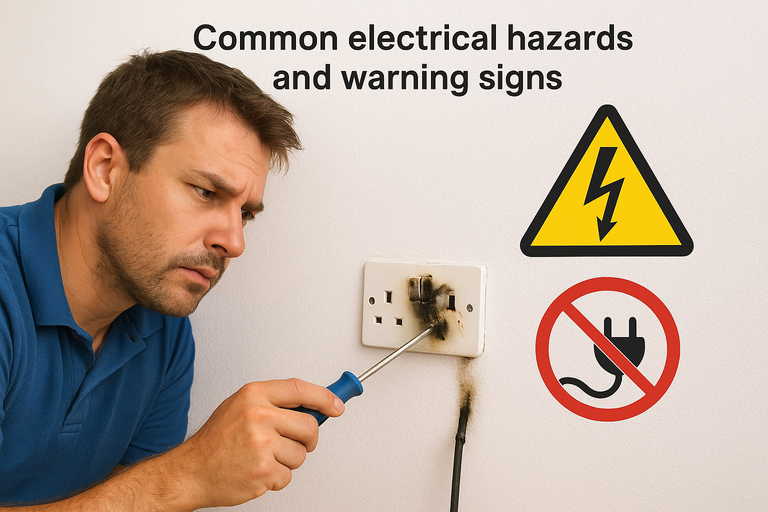 Common electrical hazards and warning signs