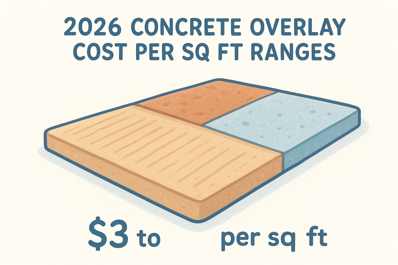 2026 concrete overlay cost per sq ft ranges