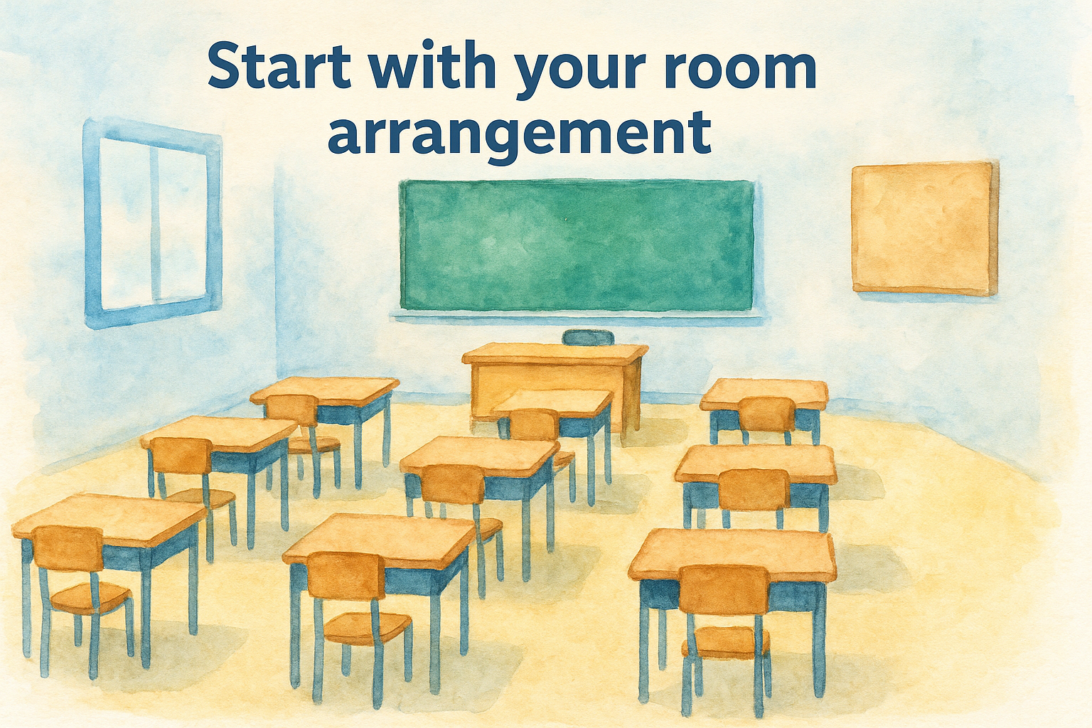Start with your room arrangement