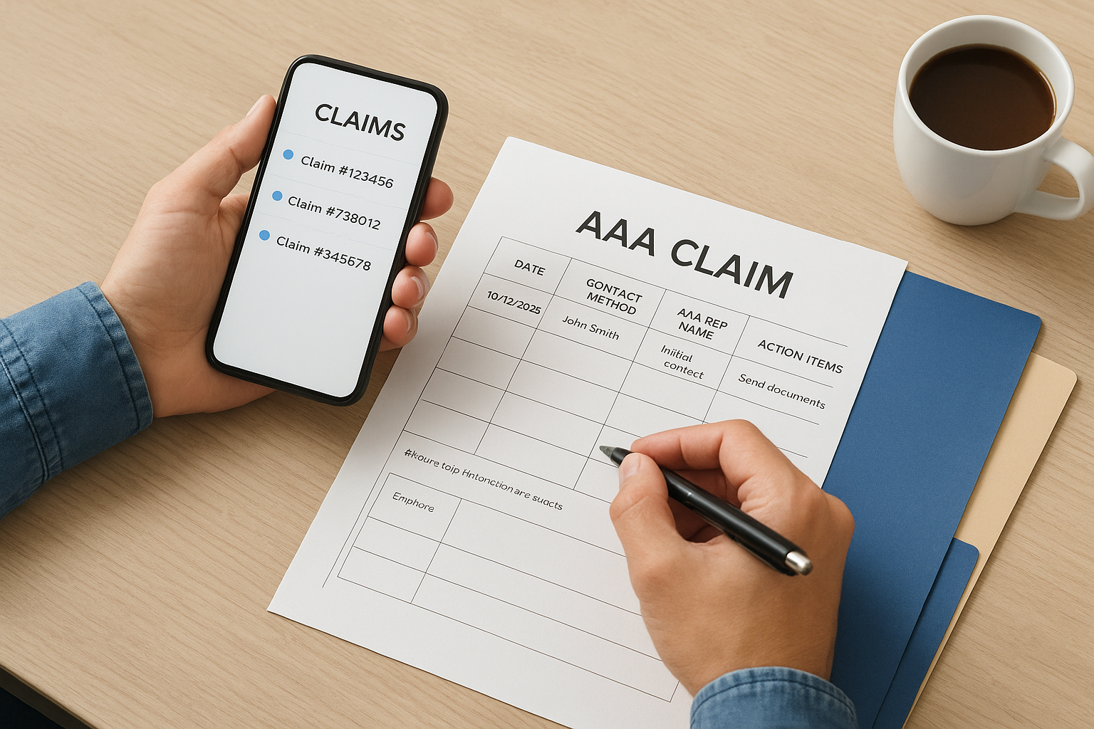 Build a personal claim file