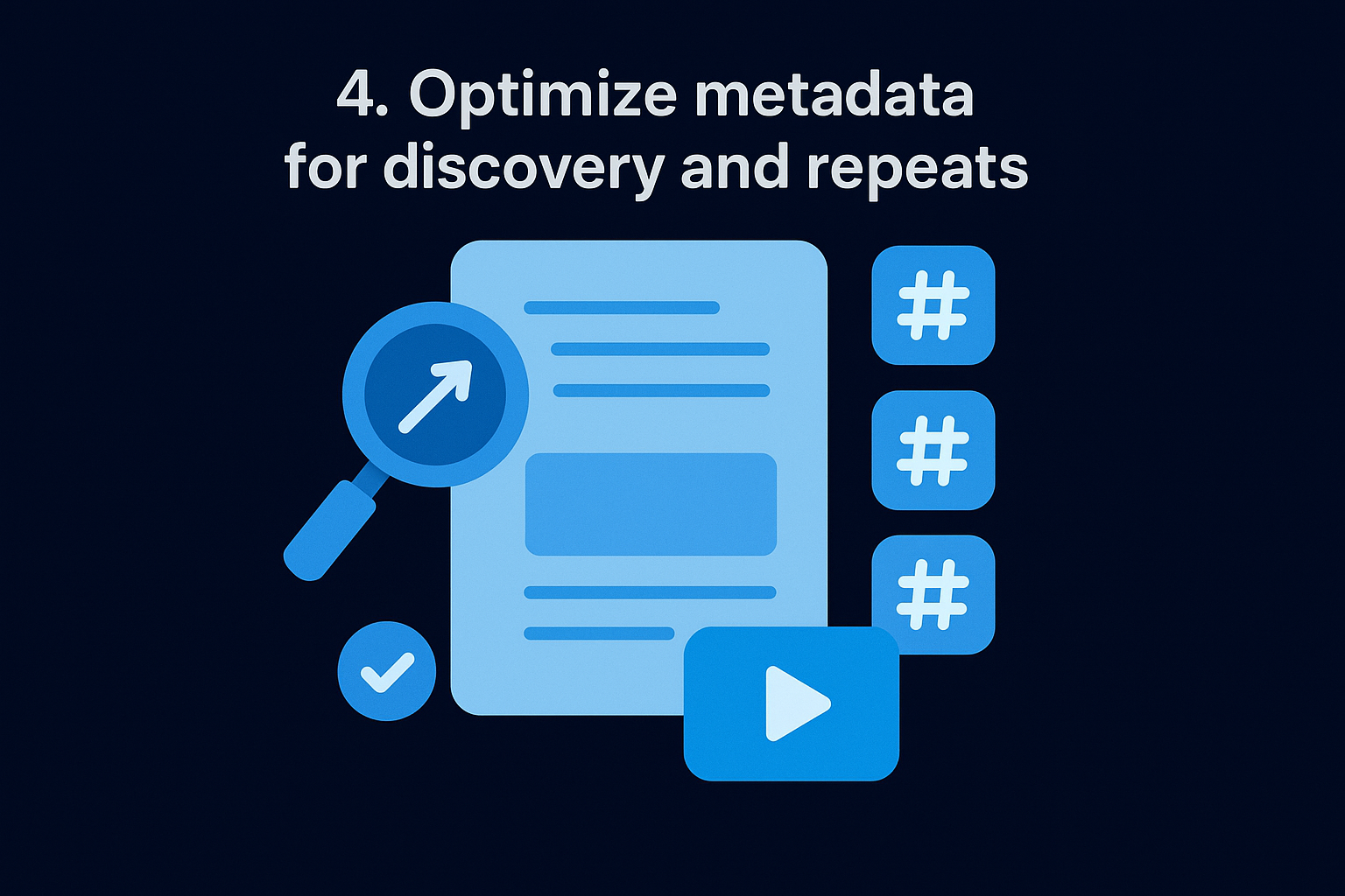4. Optimize metadata for discovery and repeats