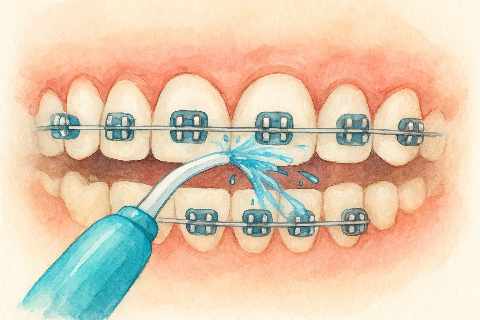 Reason 7: You can clean around braces and permanent retainers faster