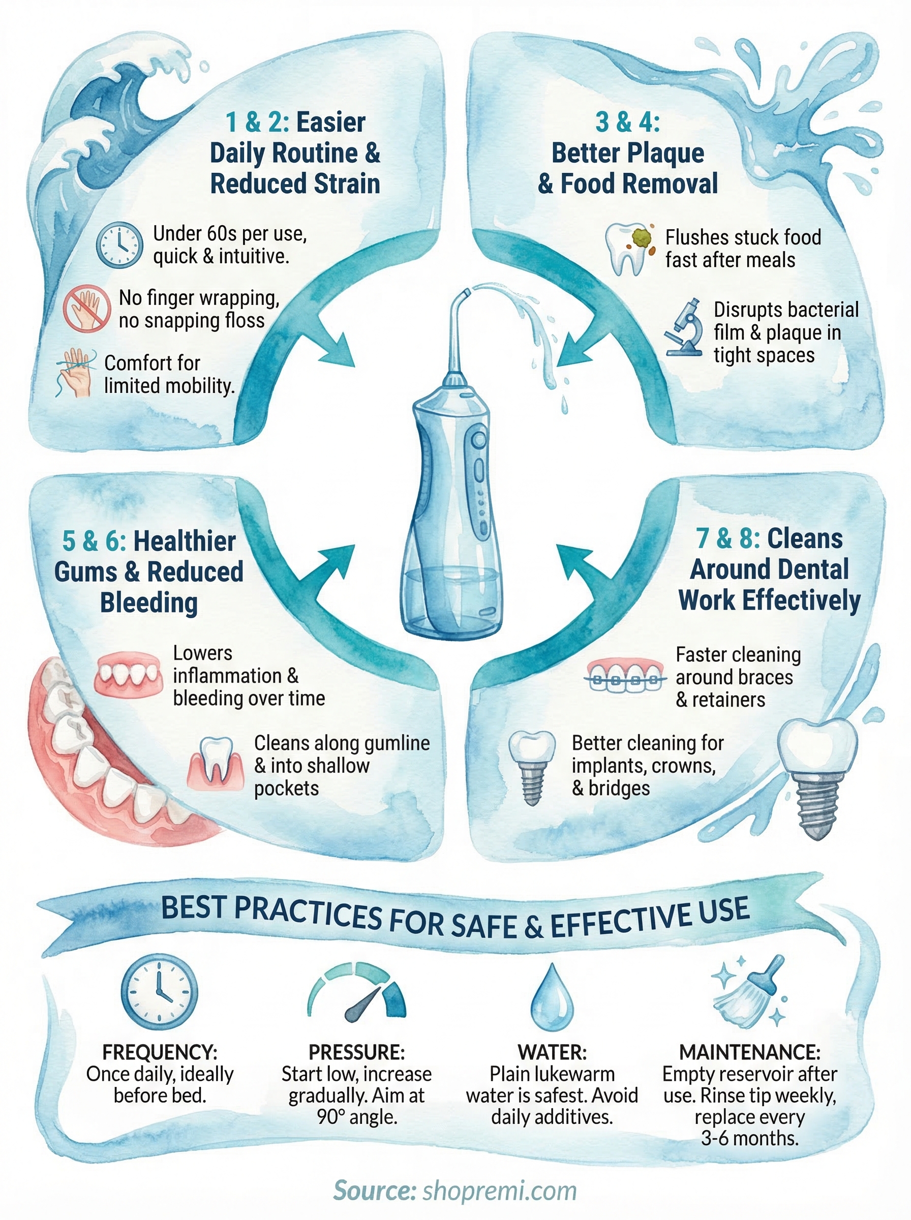 Benefits Of Using A Water Flosser 8 Reasons To Switch Today Remi