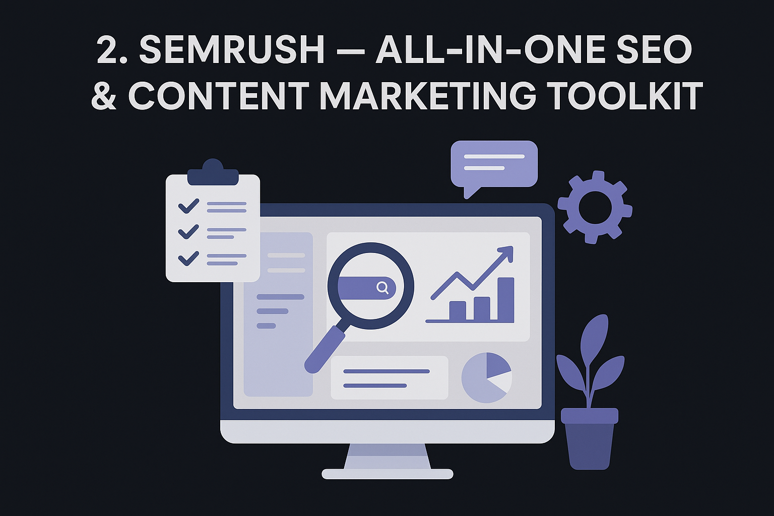 2. Semrush – All-in-One SEO & Content Marketing Toolkit