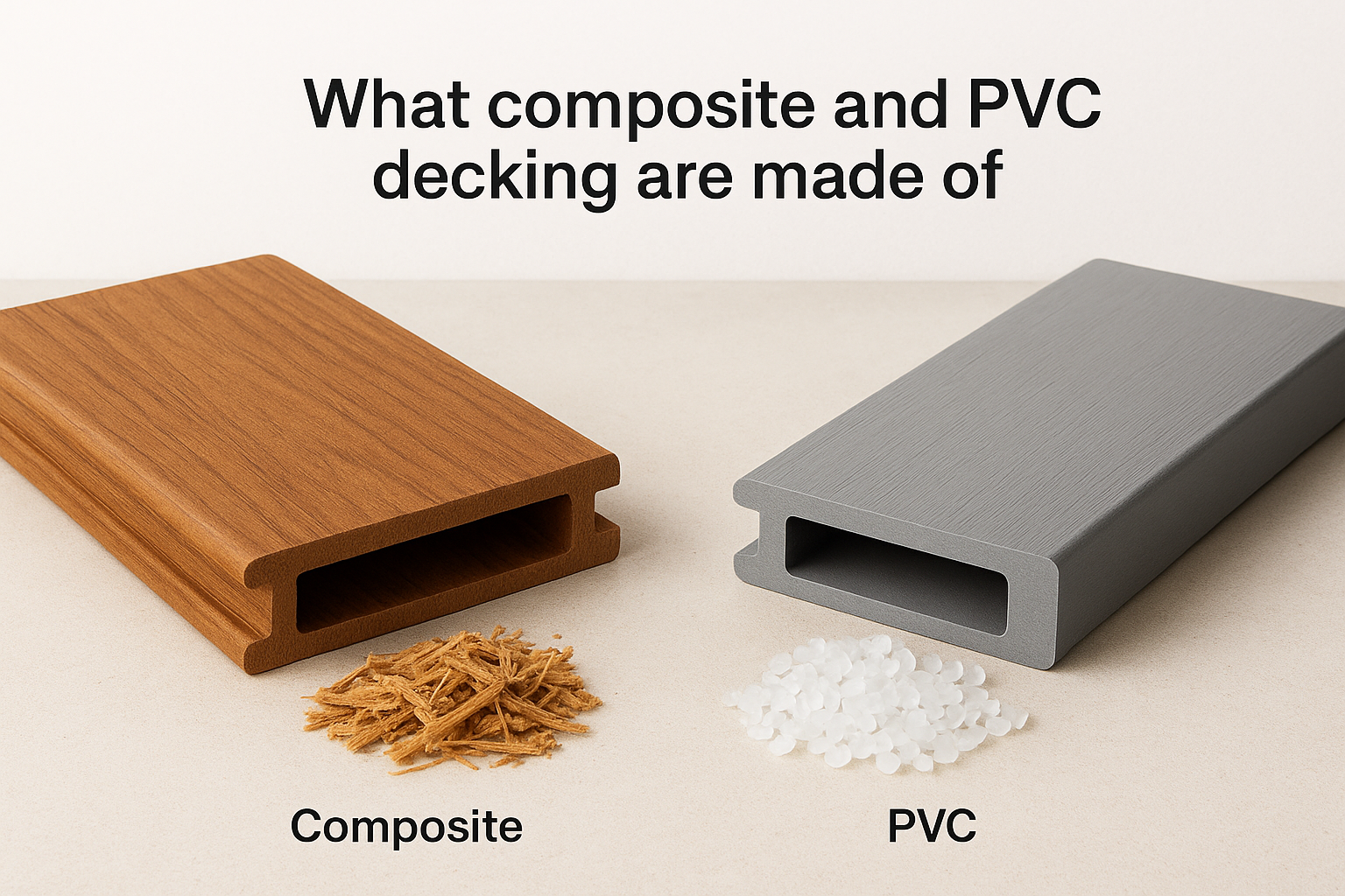 What composite and PVC decking are made of