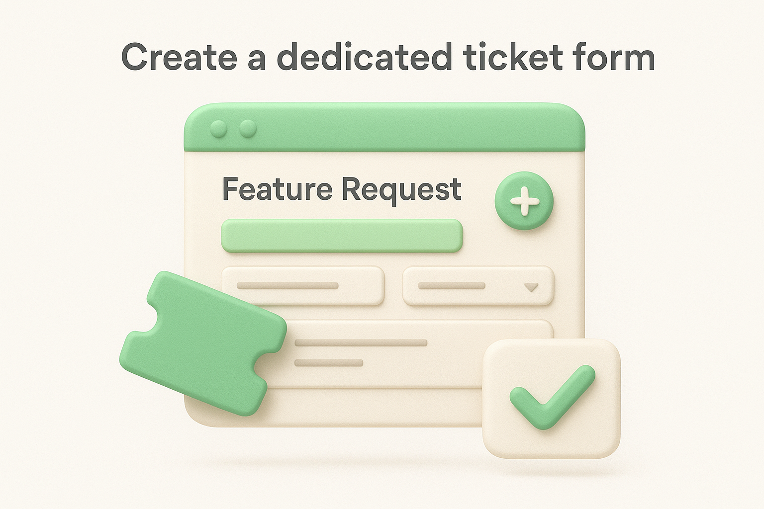 Create a dedicated ticket form