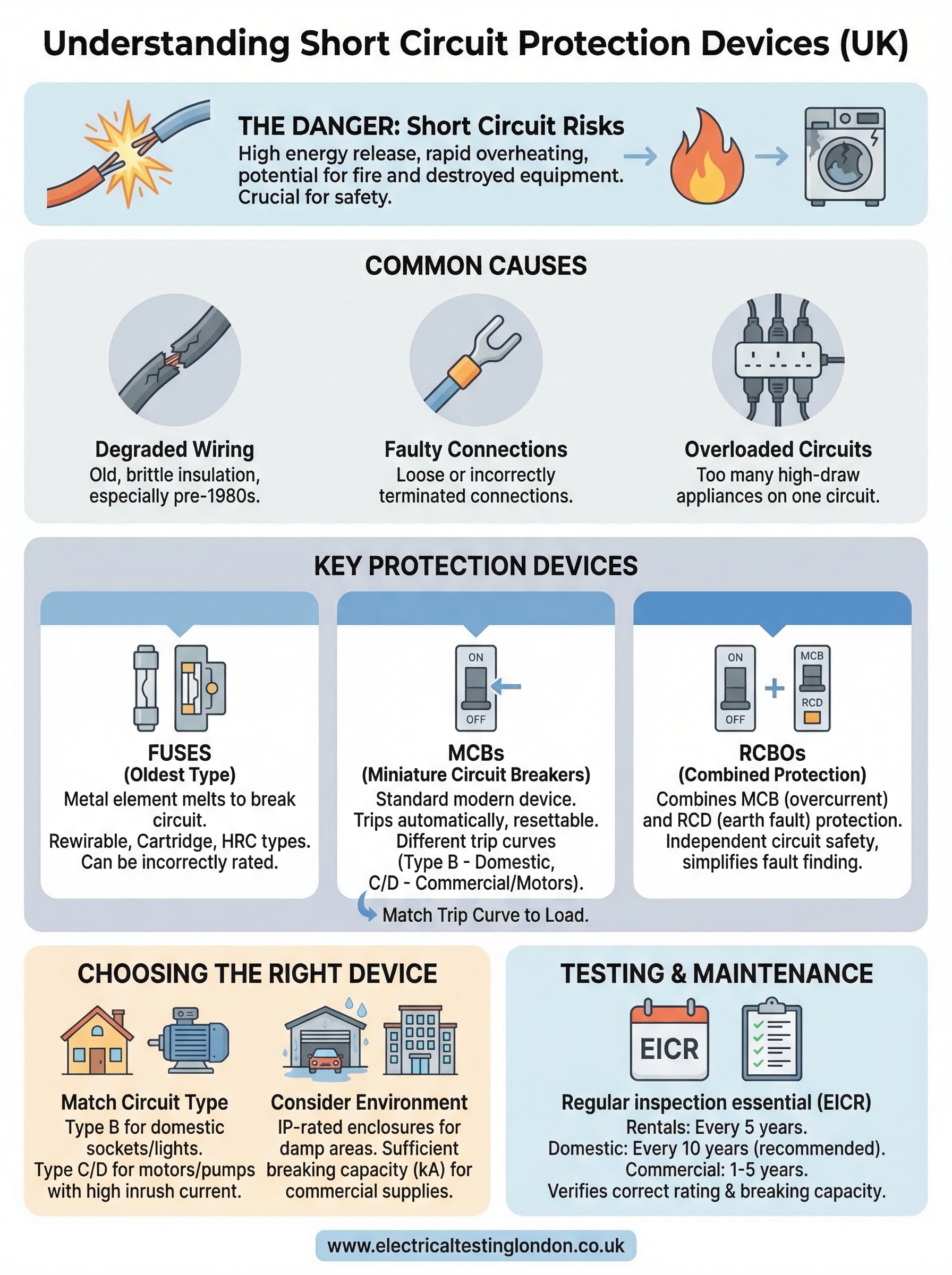 short circuit protection devices infographic