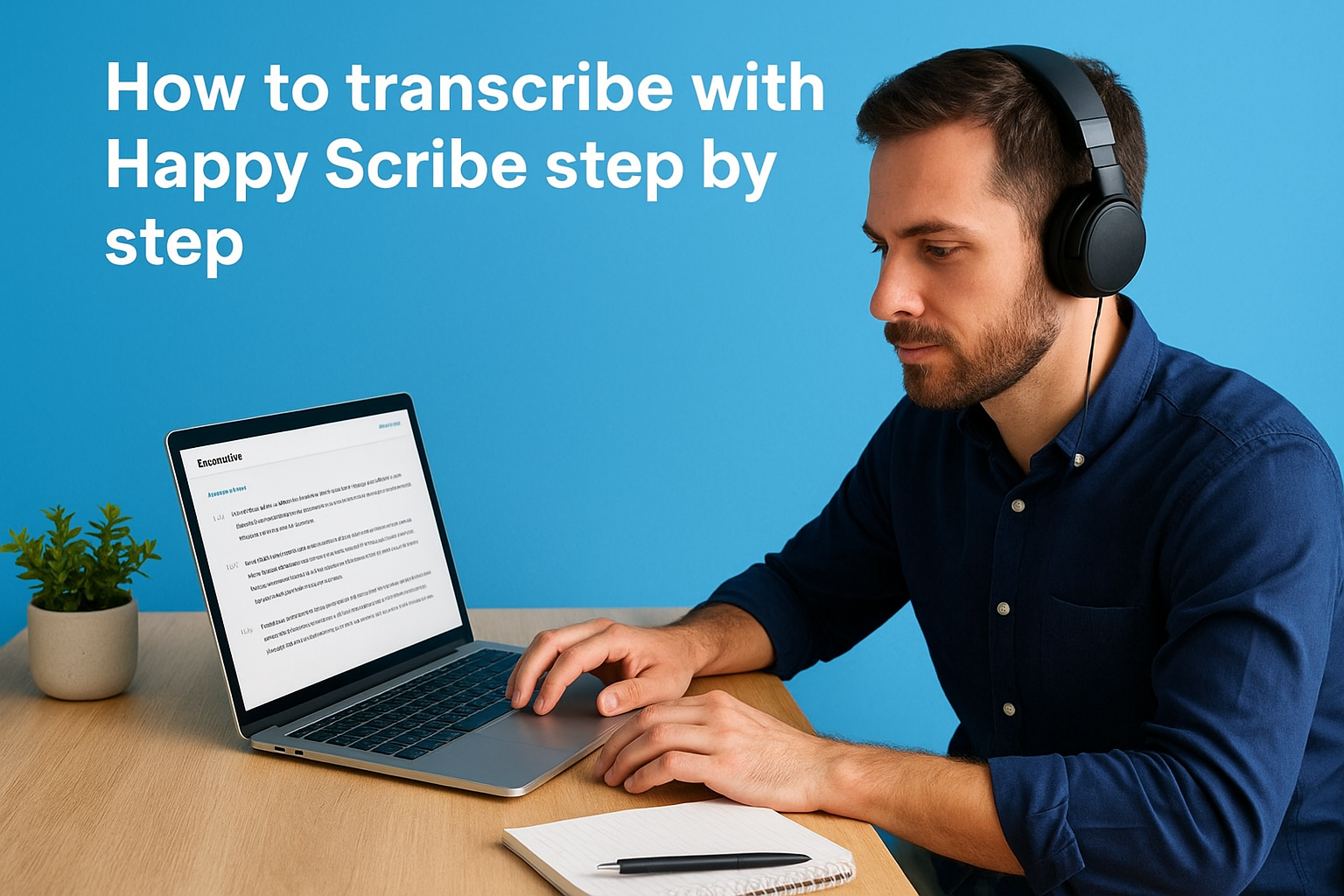 How to transcribe with Happy Scribe step by step