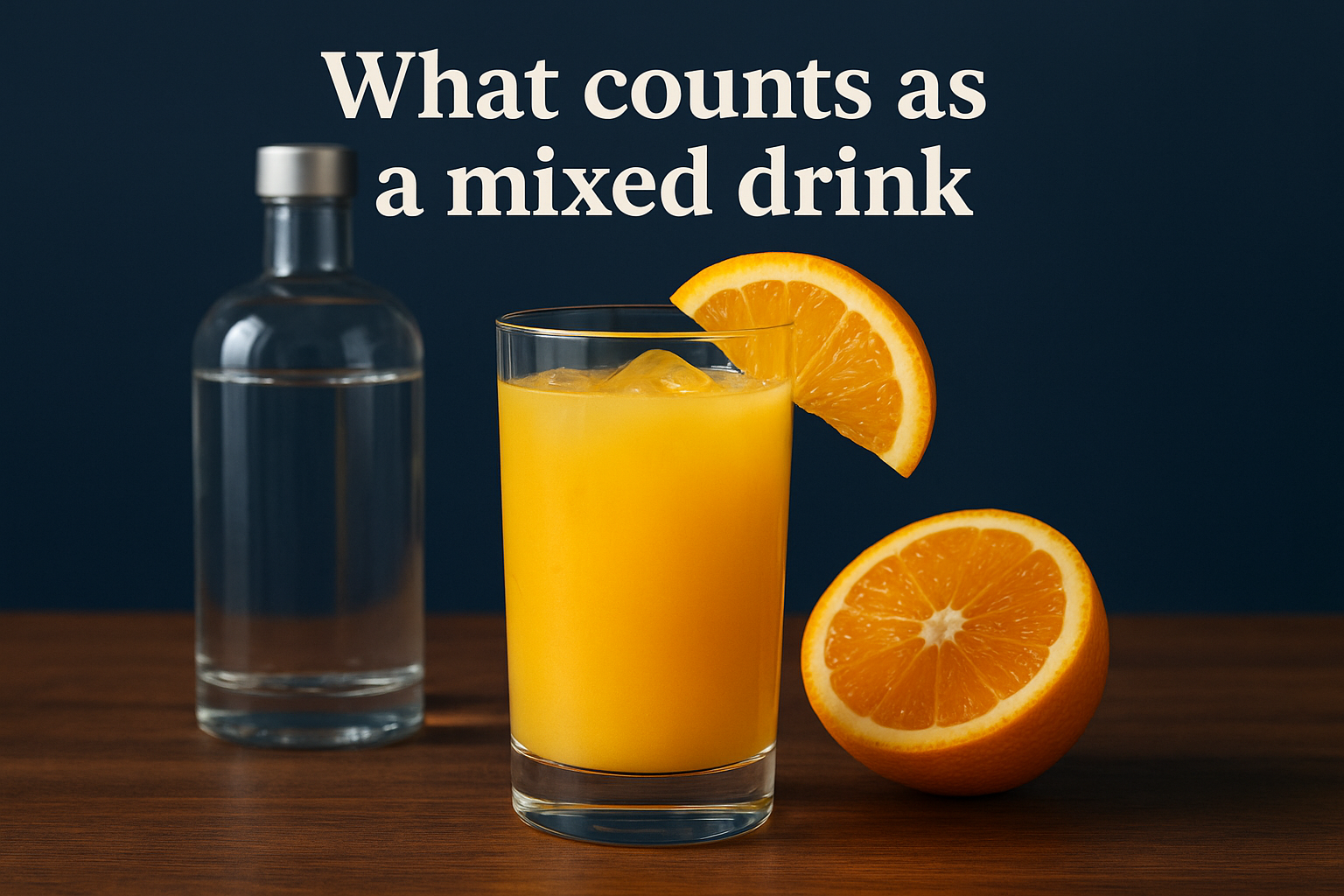 What counts as a mixed drink