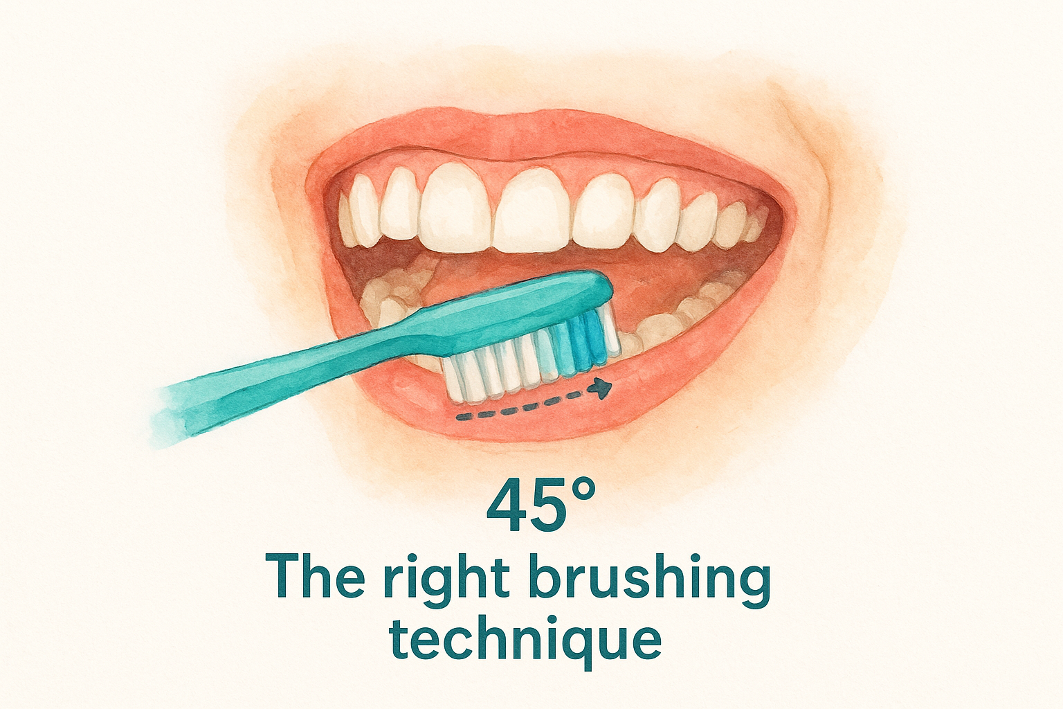 The right brushing technique