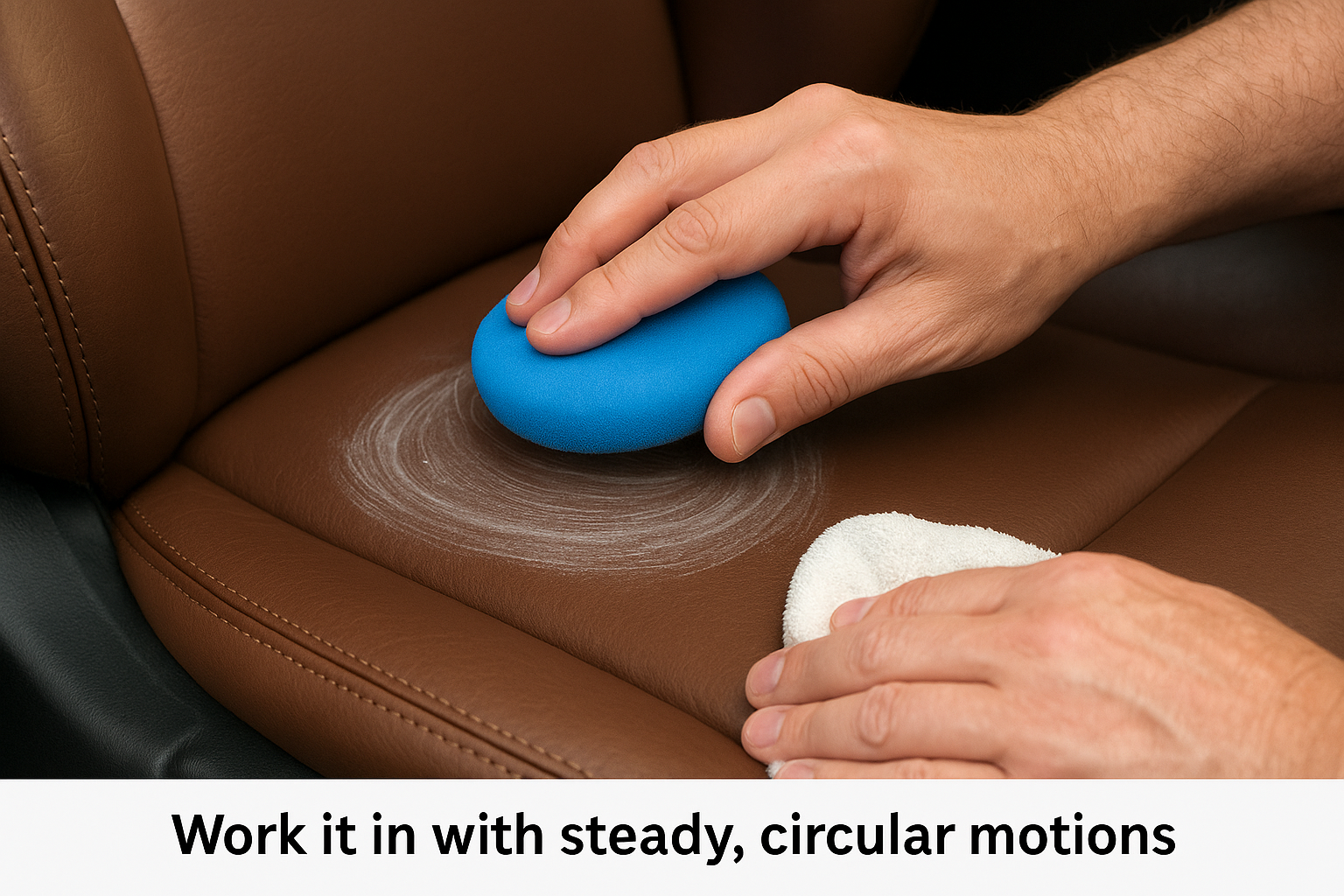 Work it in with steady, circular motions