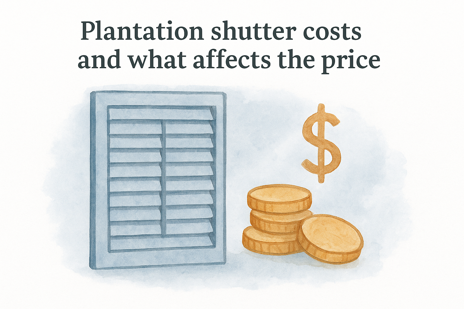 Plantation shutter costs and what affects the price