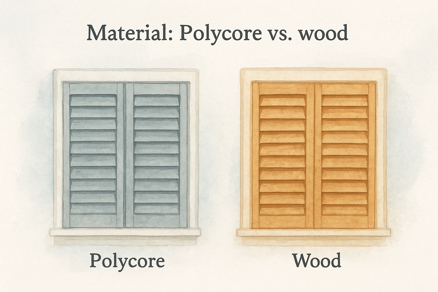 Material: Polycore vs. wood