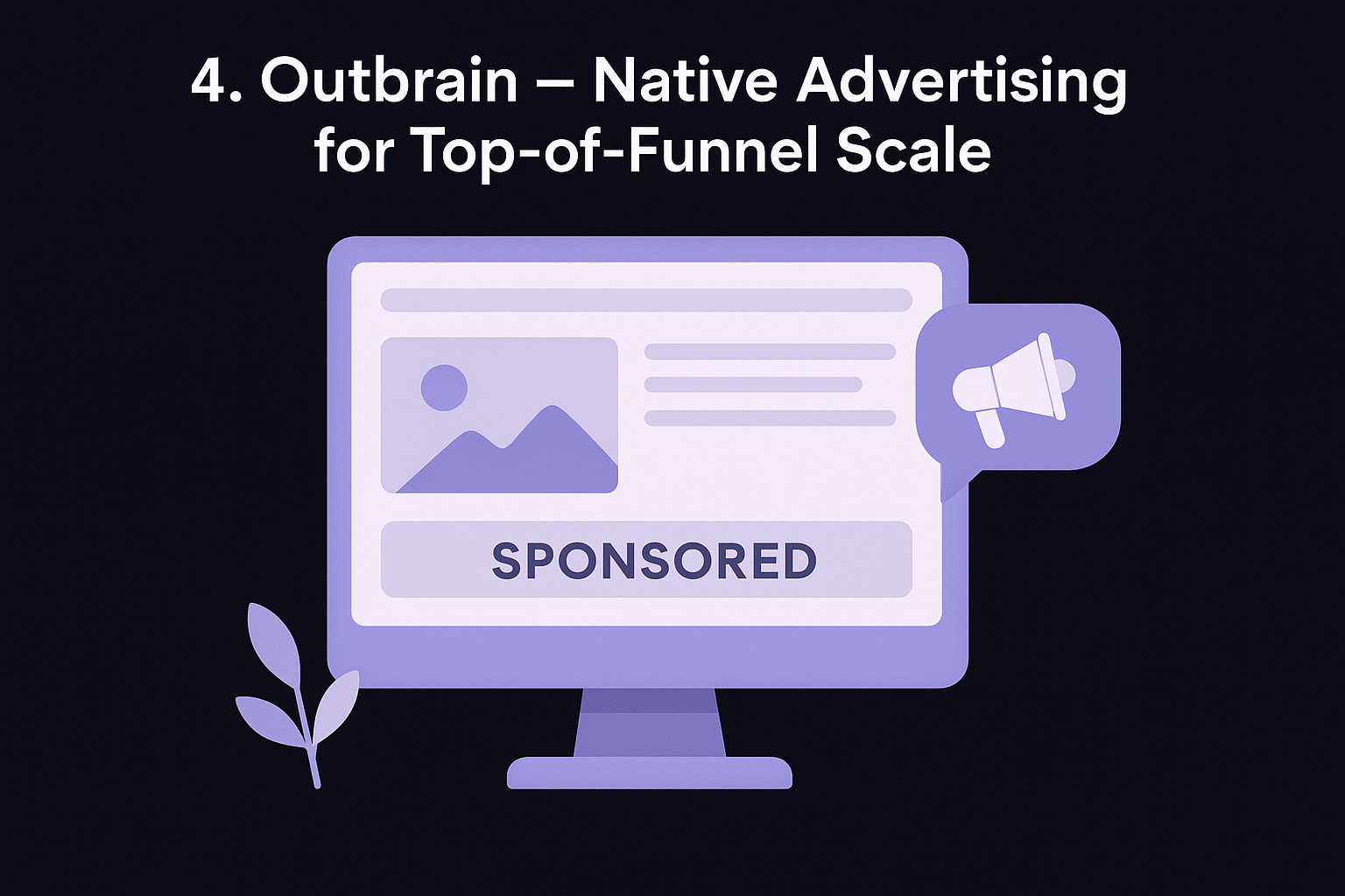 4. Outbrain – Native Advertising for Top-of-Funnel Scale