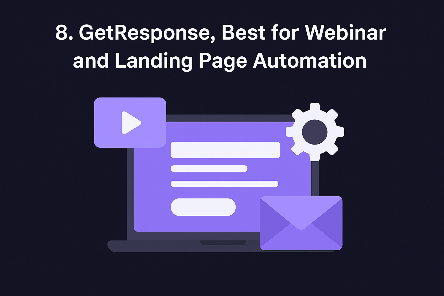 8. GetResponse, Best for Webinar and Landing Page Automation