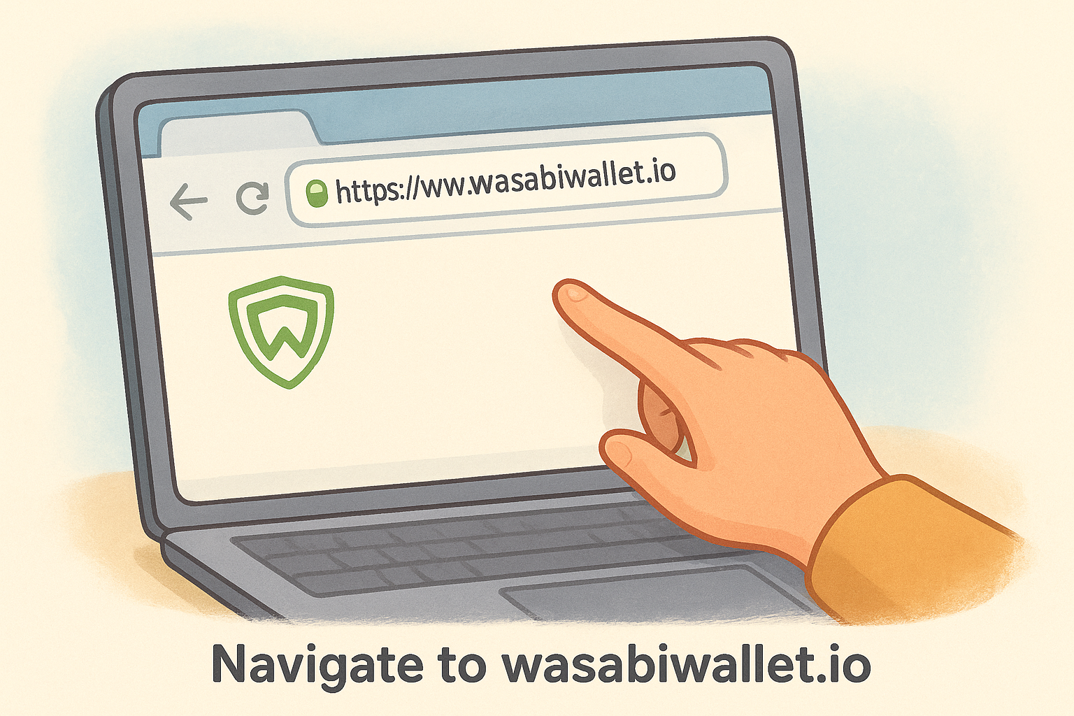 Navigate to wasabiwallet.io