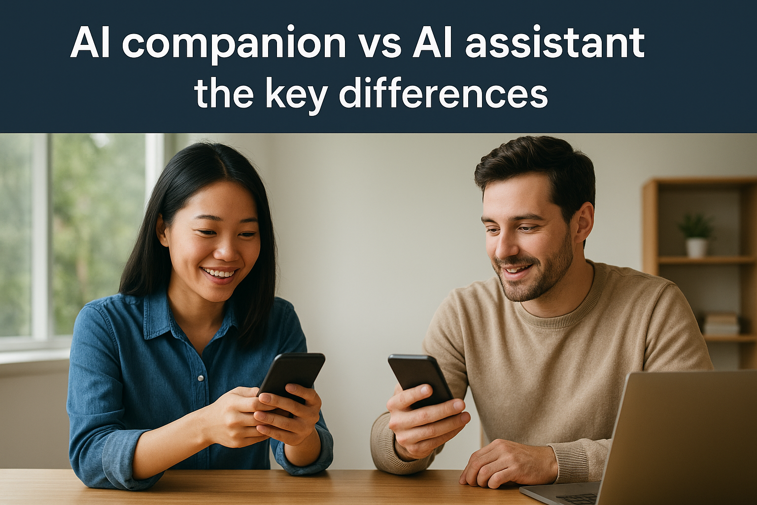 AI companion vs AI assistant: the key differences