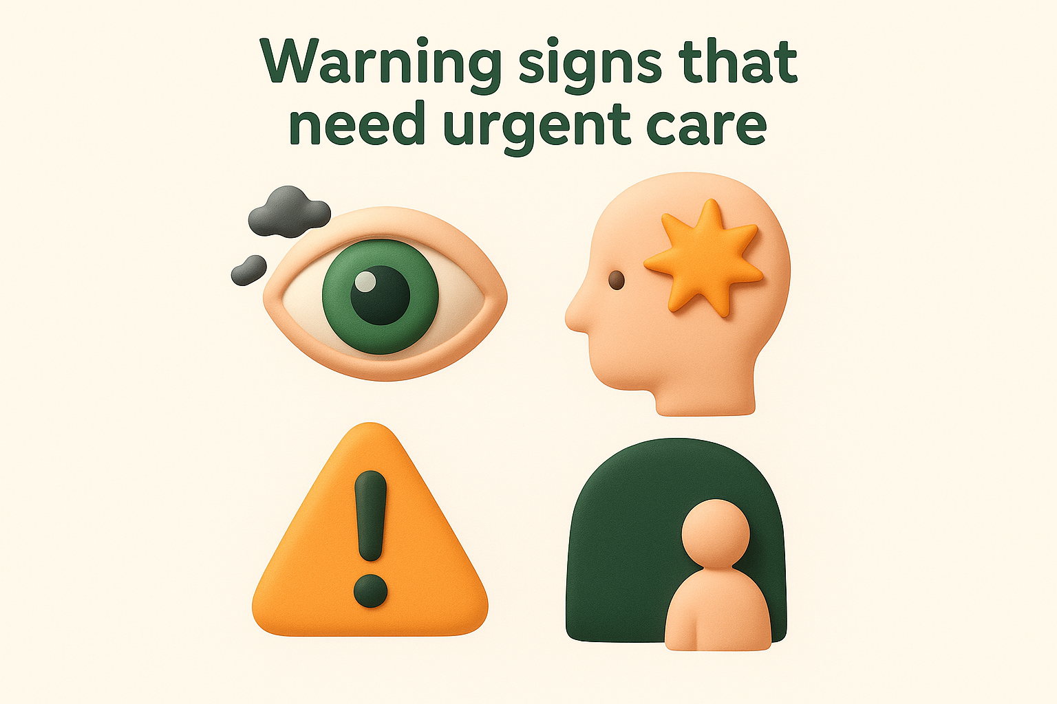 Warning signs that need urgent care