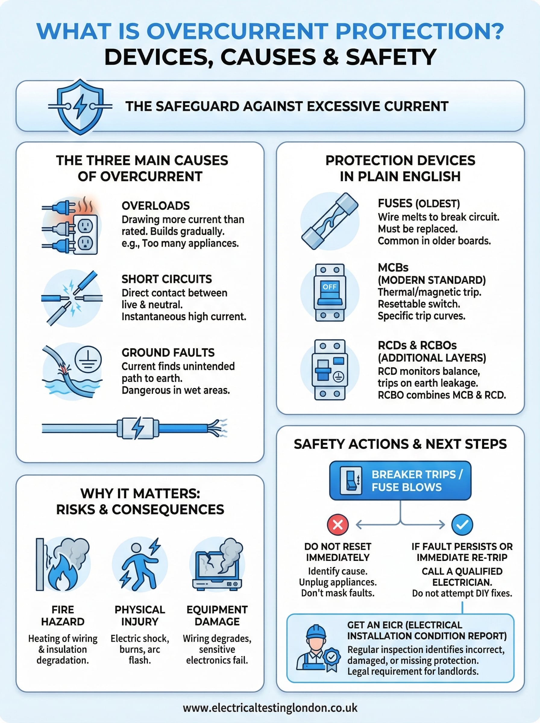 what is overcurrent protection infographic