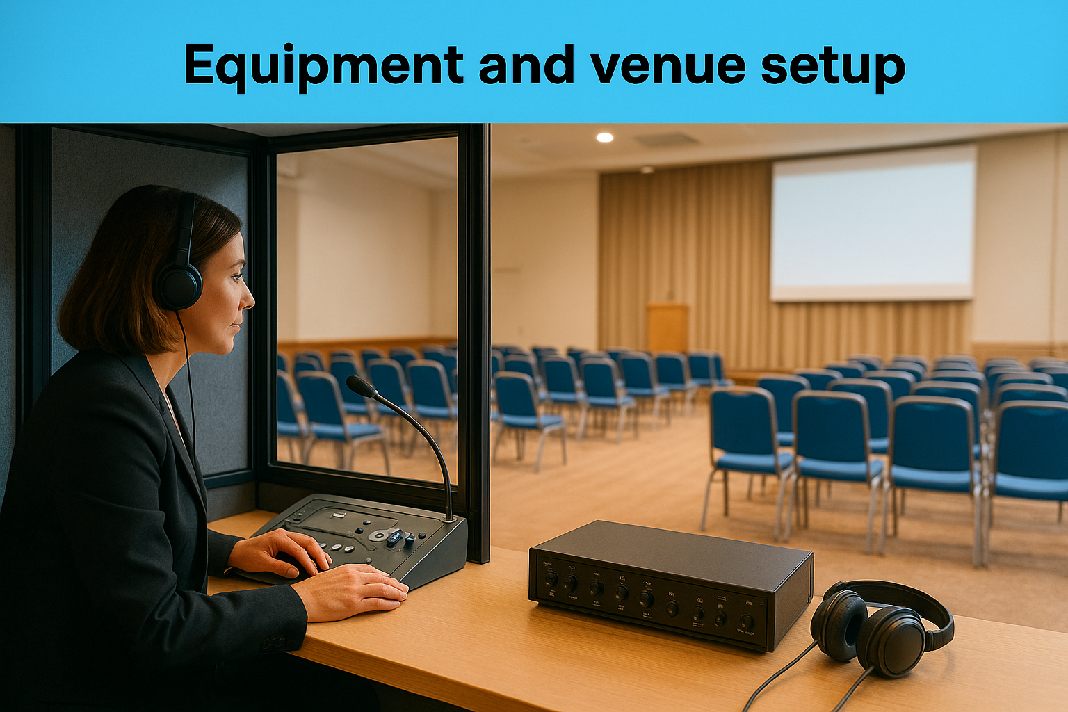 Equipment and venue setup