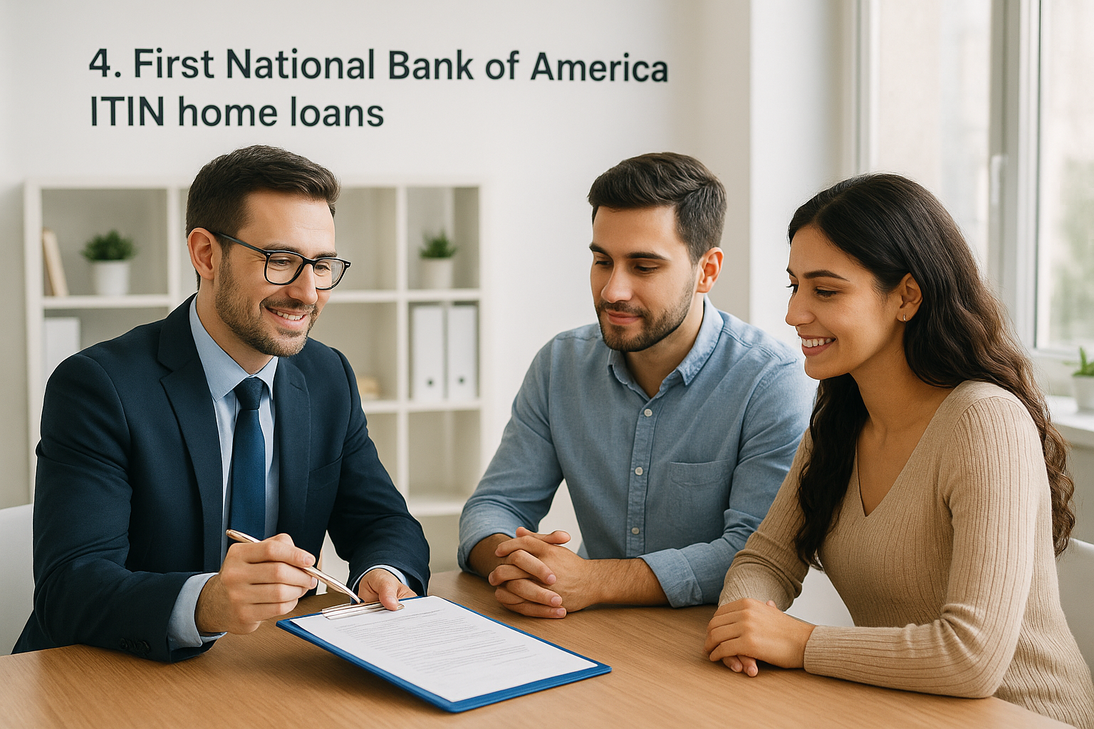 4. First National Bank of America ITIN home loans