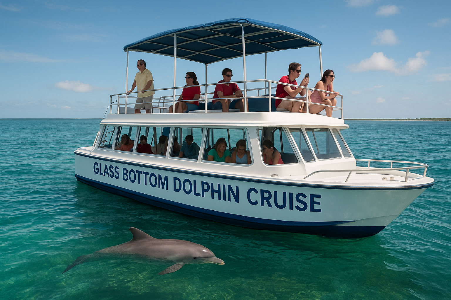 4. GetYourGuide glass-bottom dolphin cruise