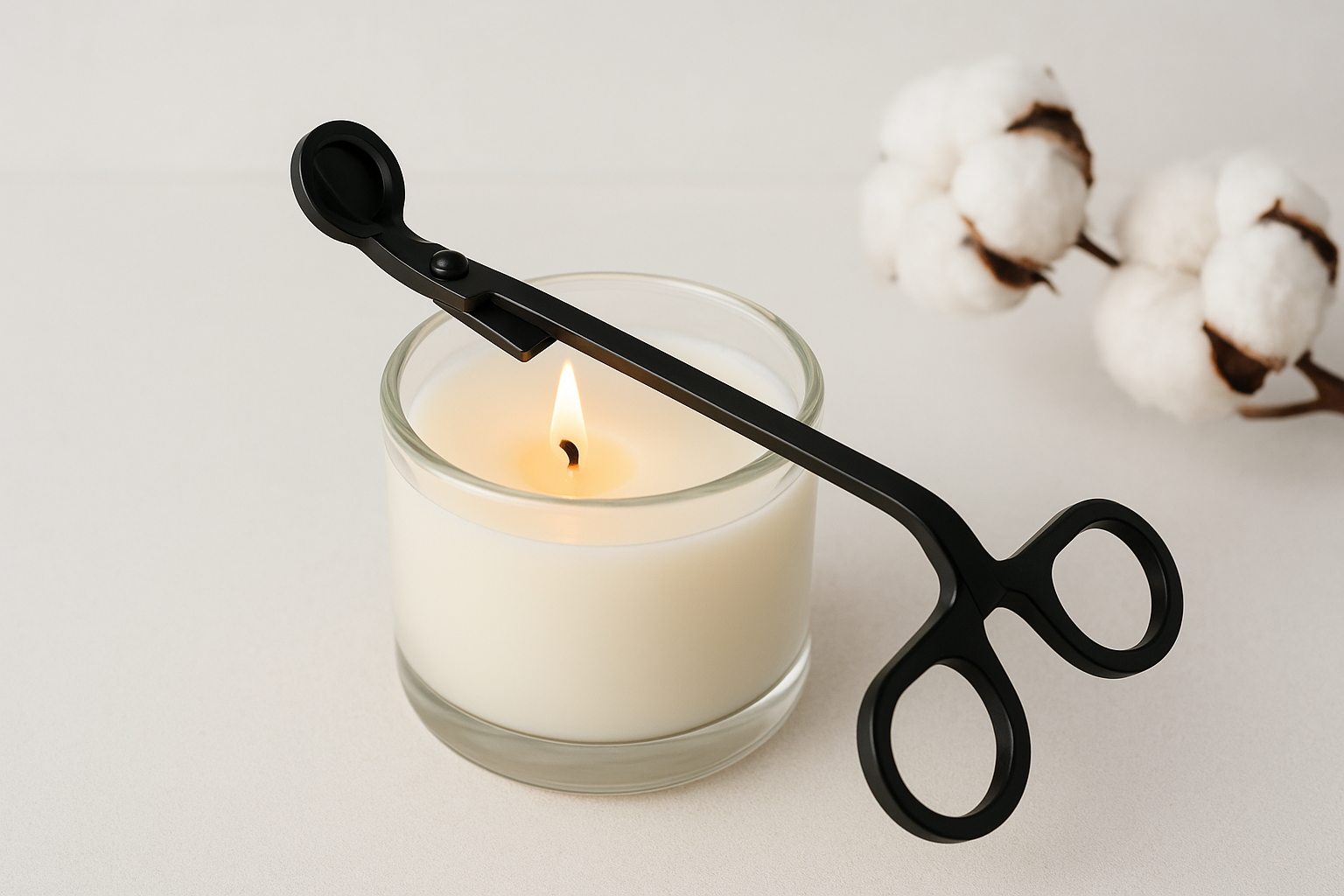 Blade, angle, and reach for jar candles