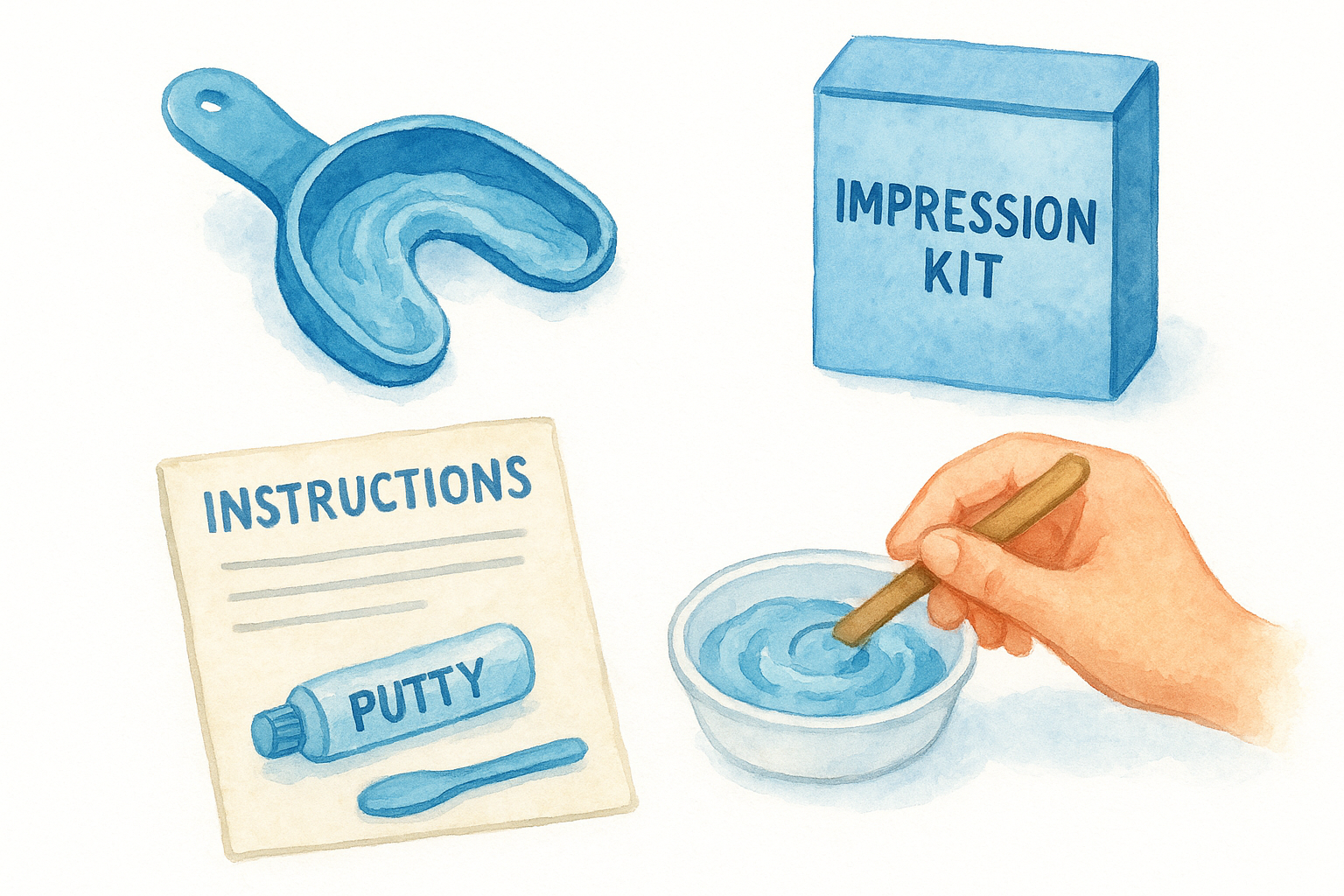 Option 1: Use an at-home impression kit
