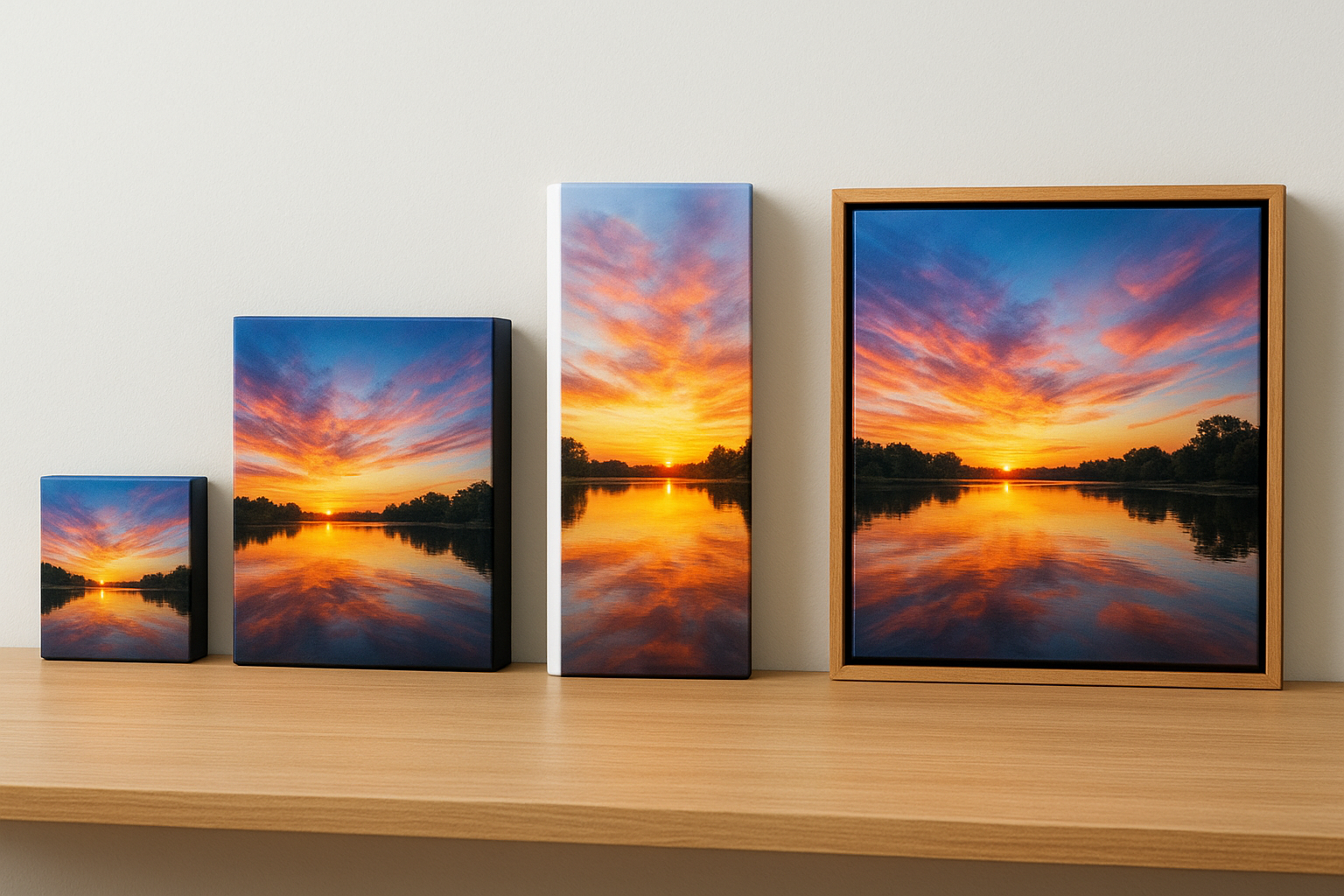 Sizes, wraps, and framing choices