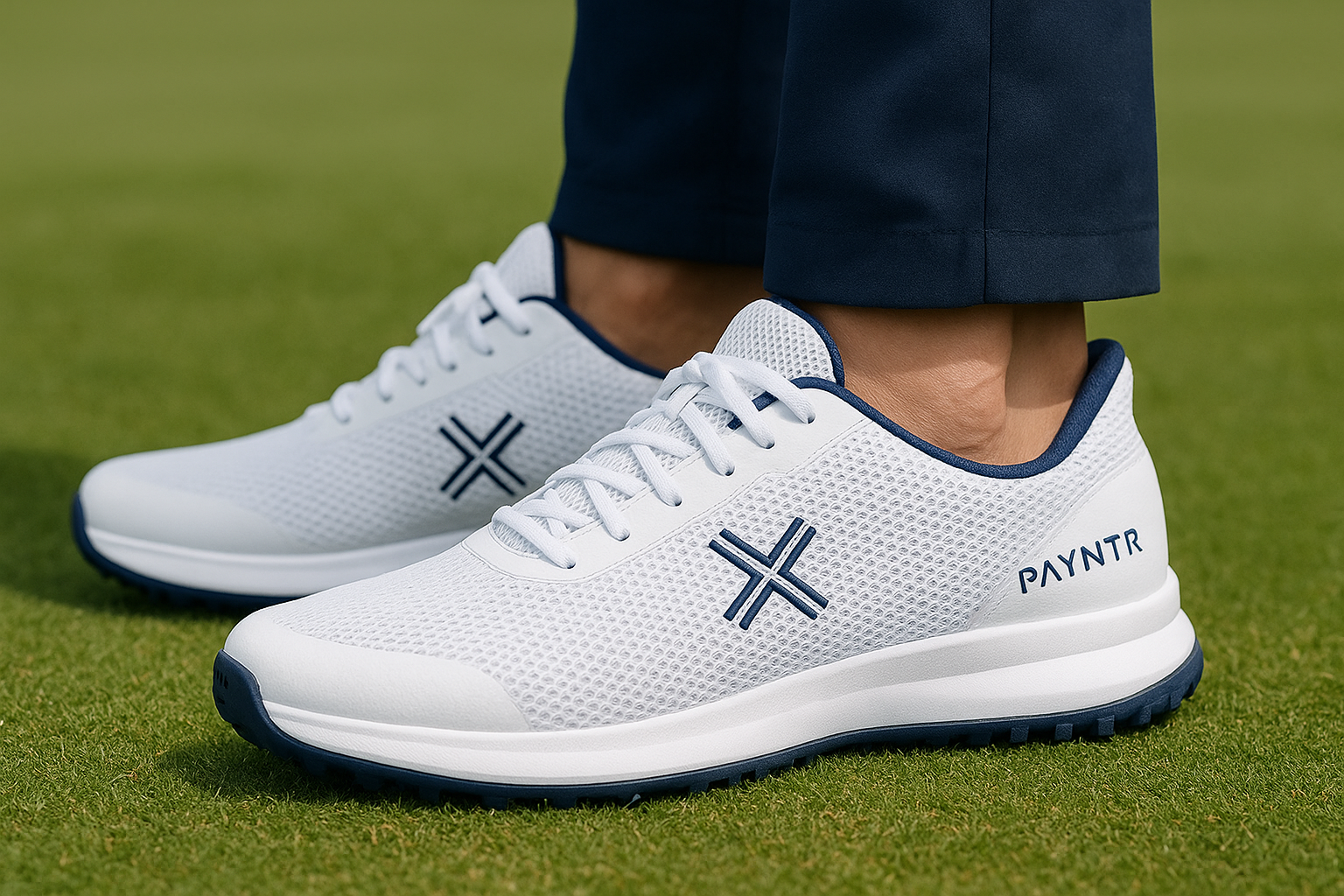 4. PAYNTR X-001 F Mesh spikeless golf shoes