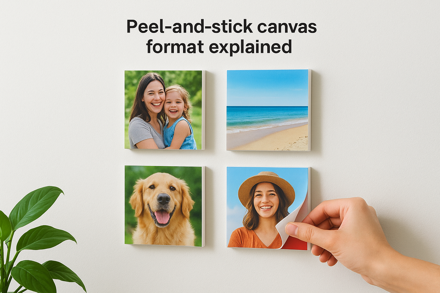 Peel-and-stick canvas format explained