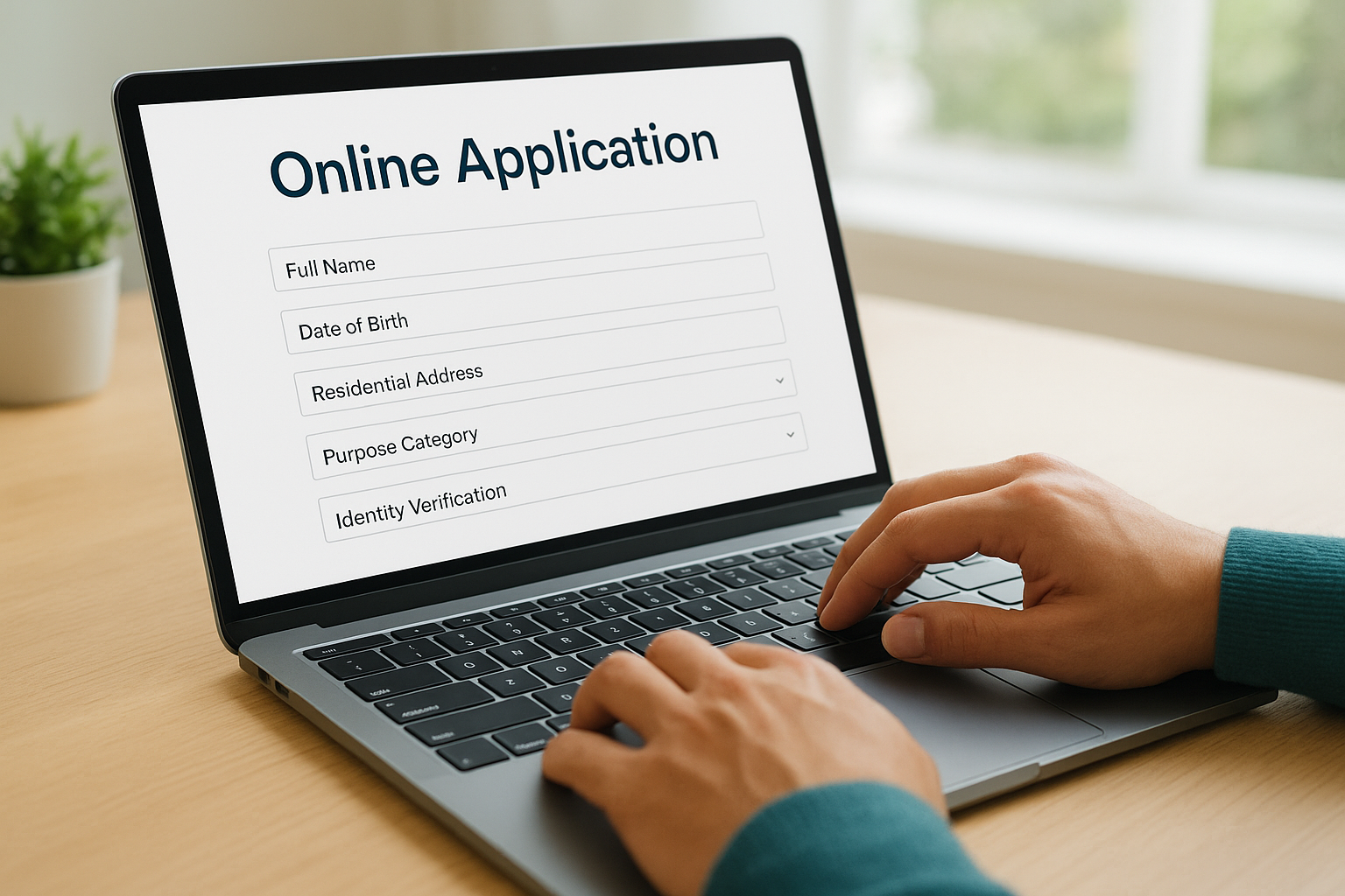 Complete the online form