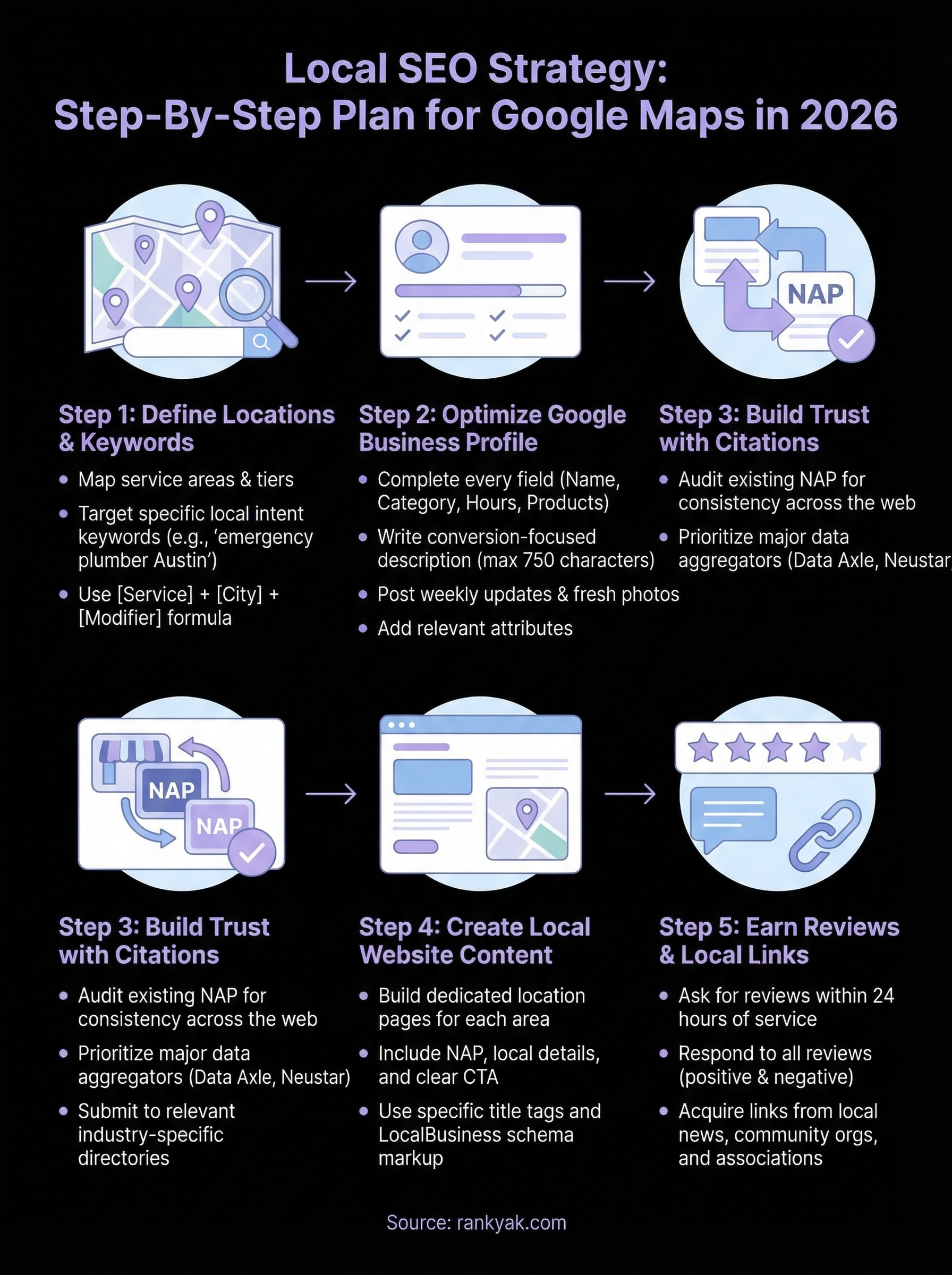 local seo strategy infographic