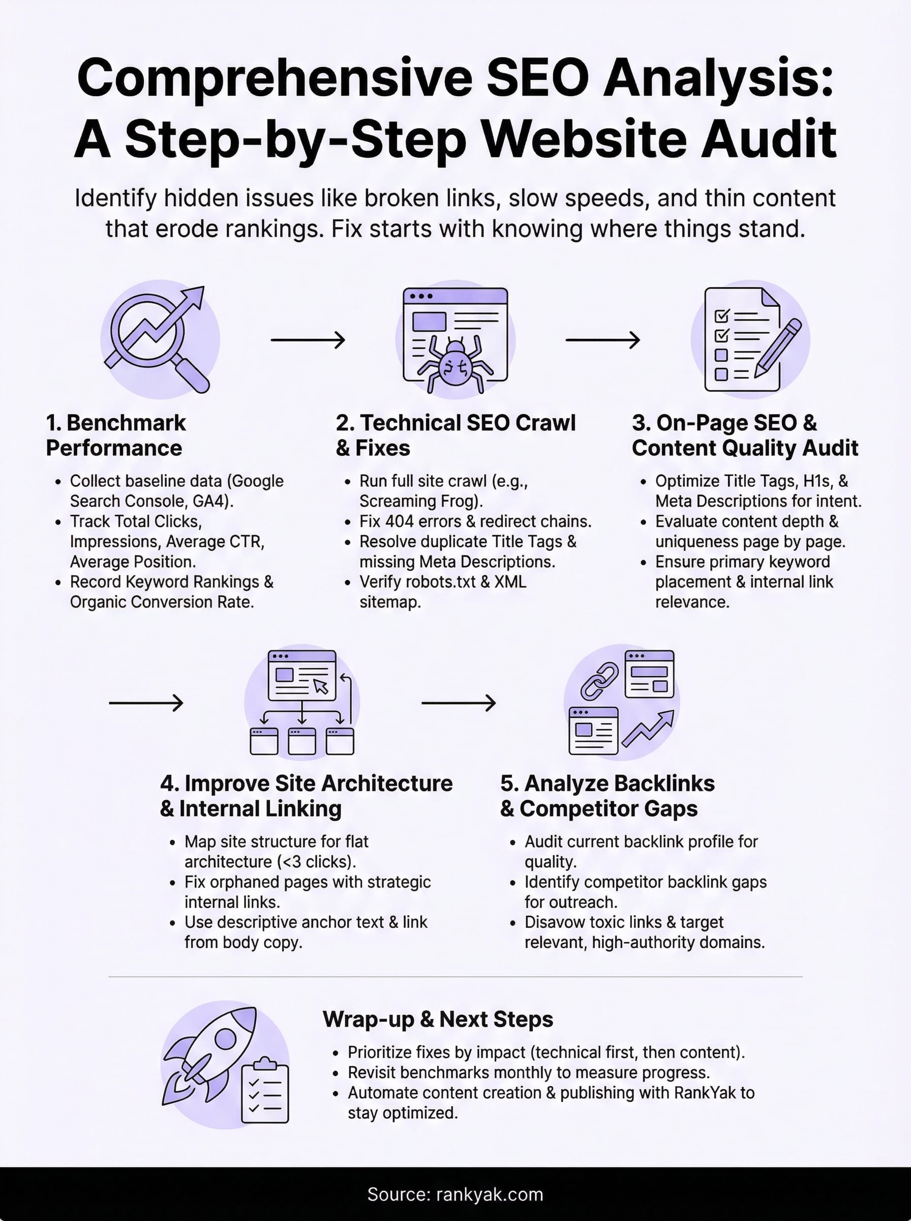 comprehensive seo analysis infographic