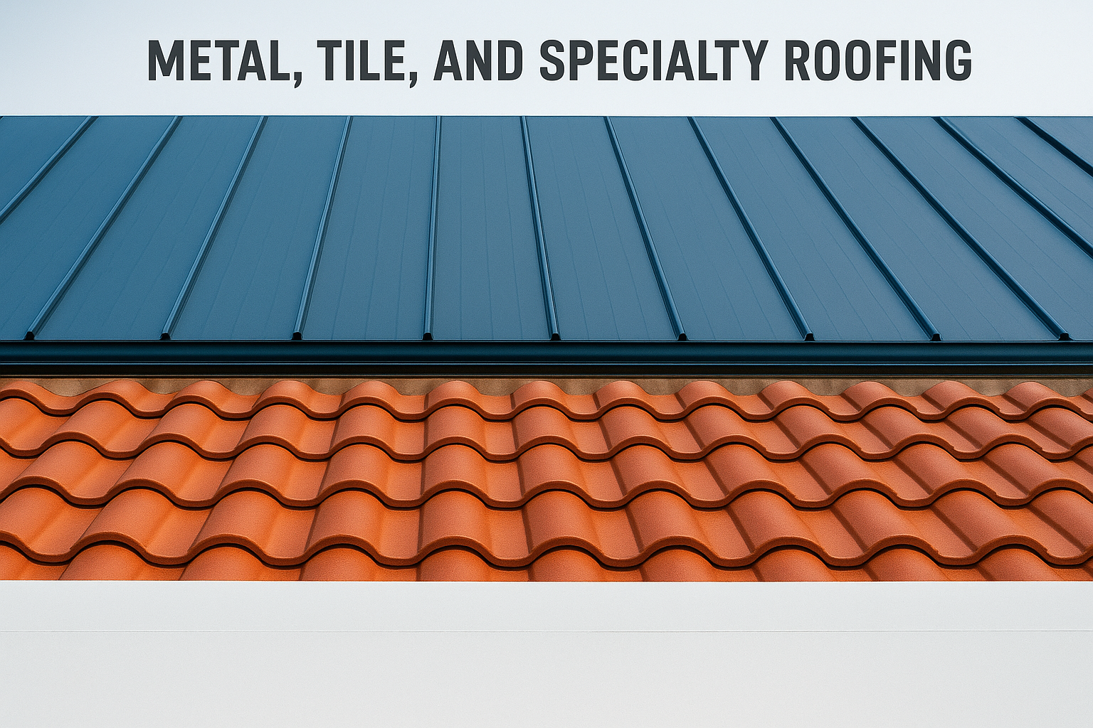 Metal, tile, and specialty roofing