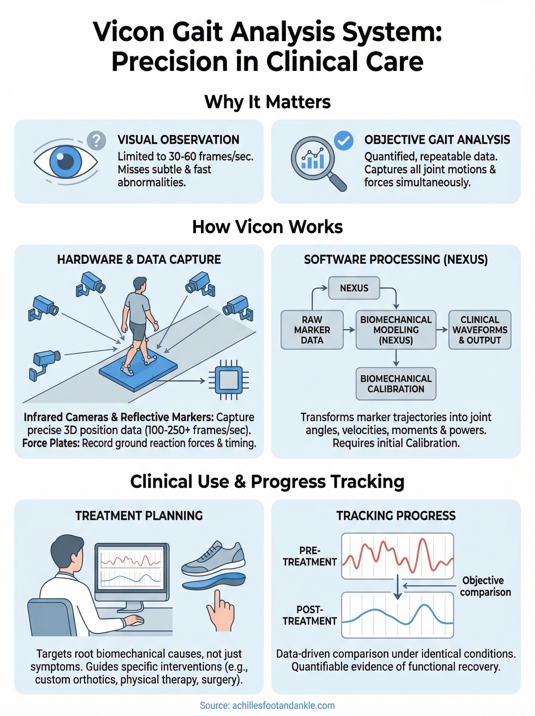 vicon gait analysis system infographic