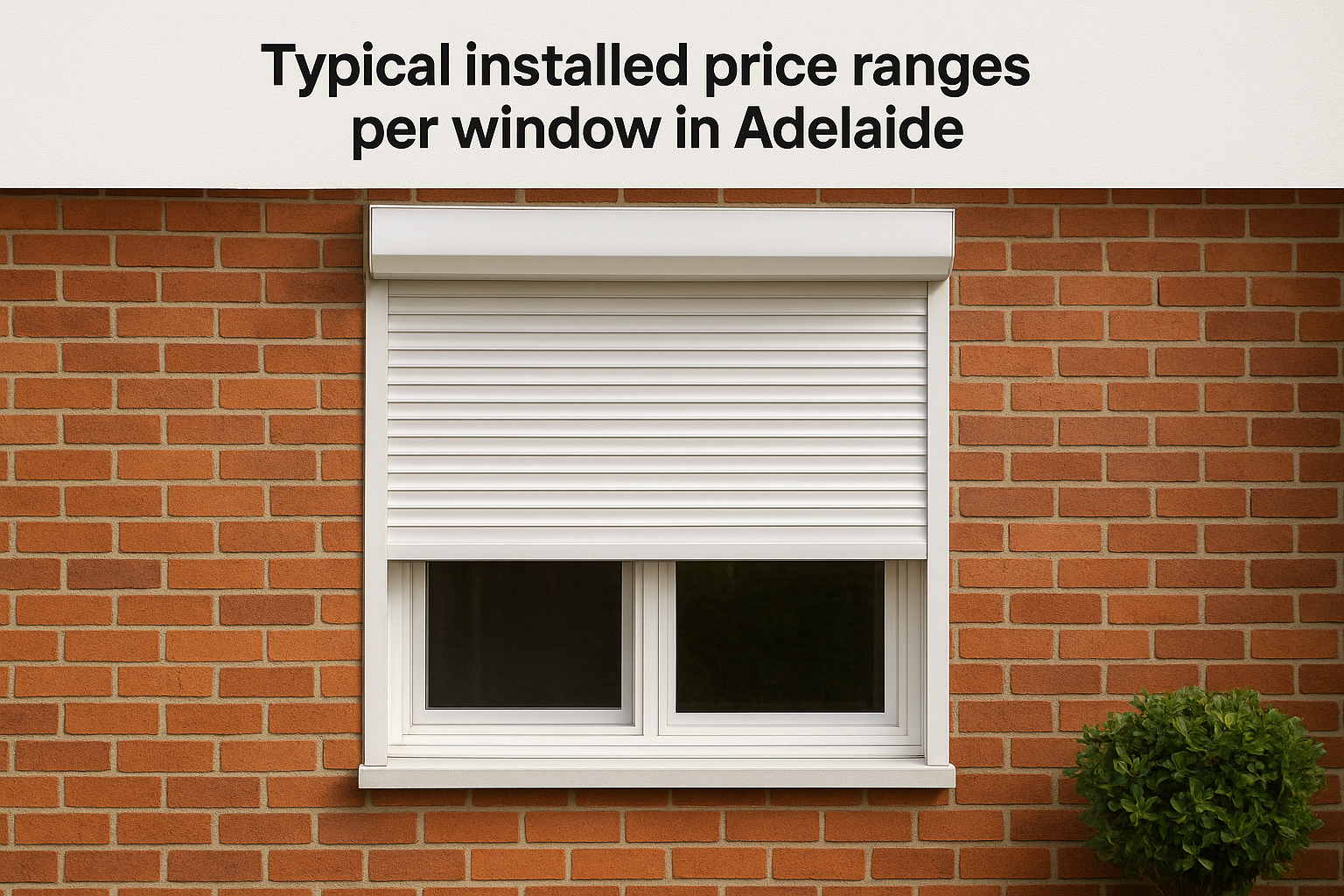Typical installed price ranges per window in Adelaide