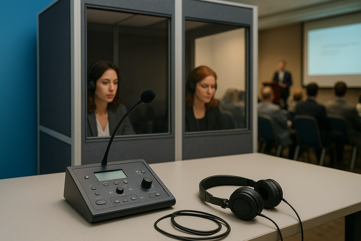 Equipment and booth setup