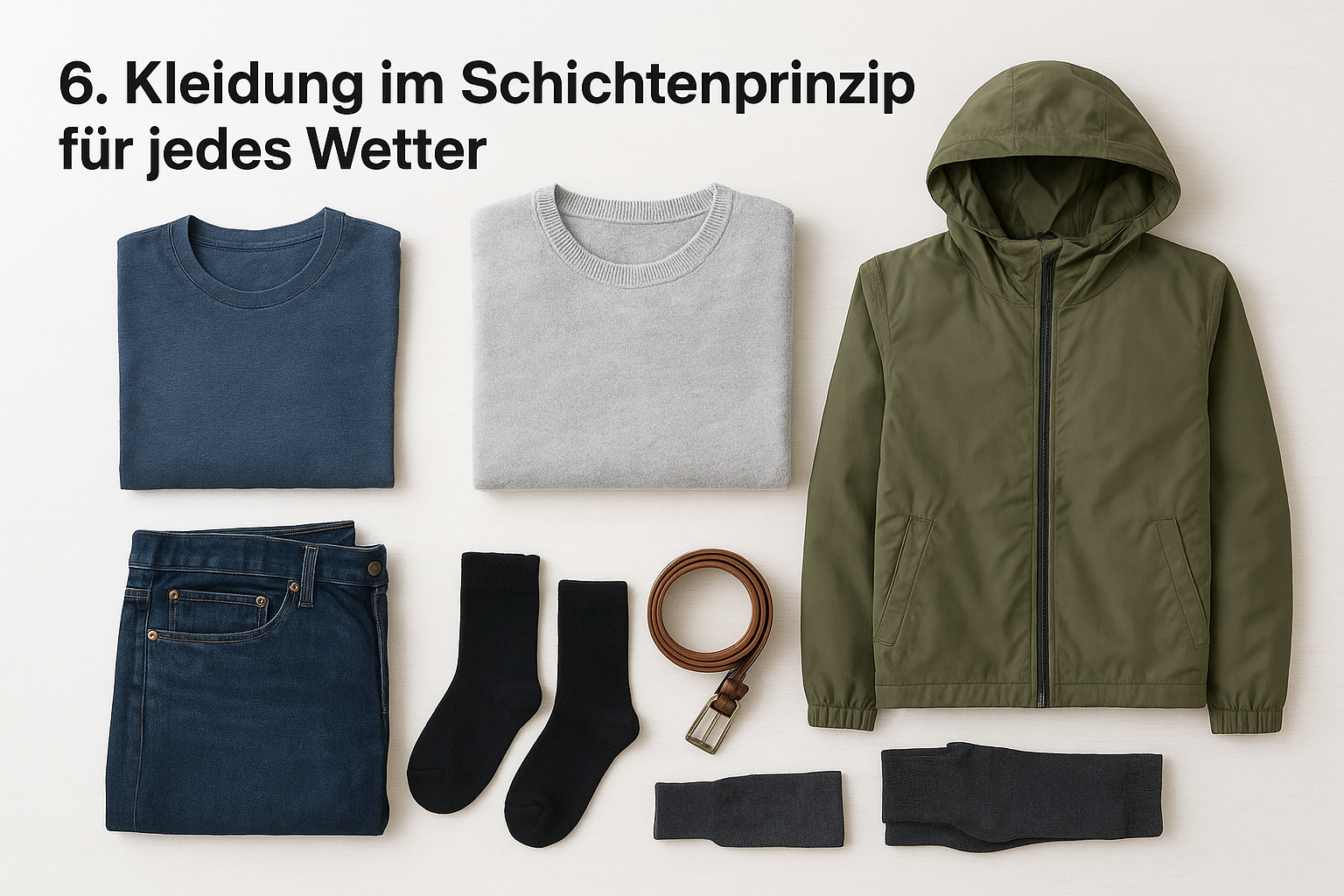6. Kleidung im Schichtenprinzip f&uuml;r jedes Wetter