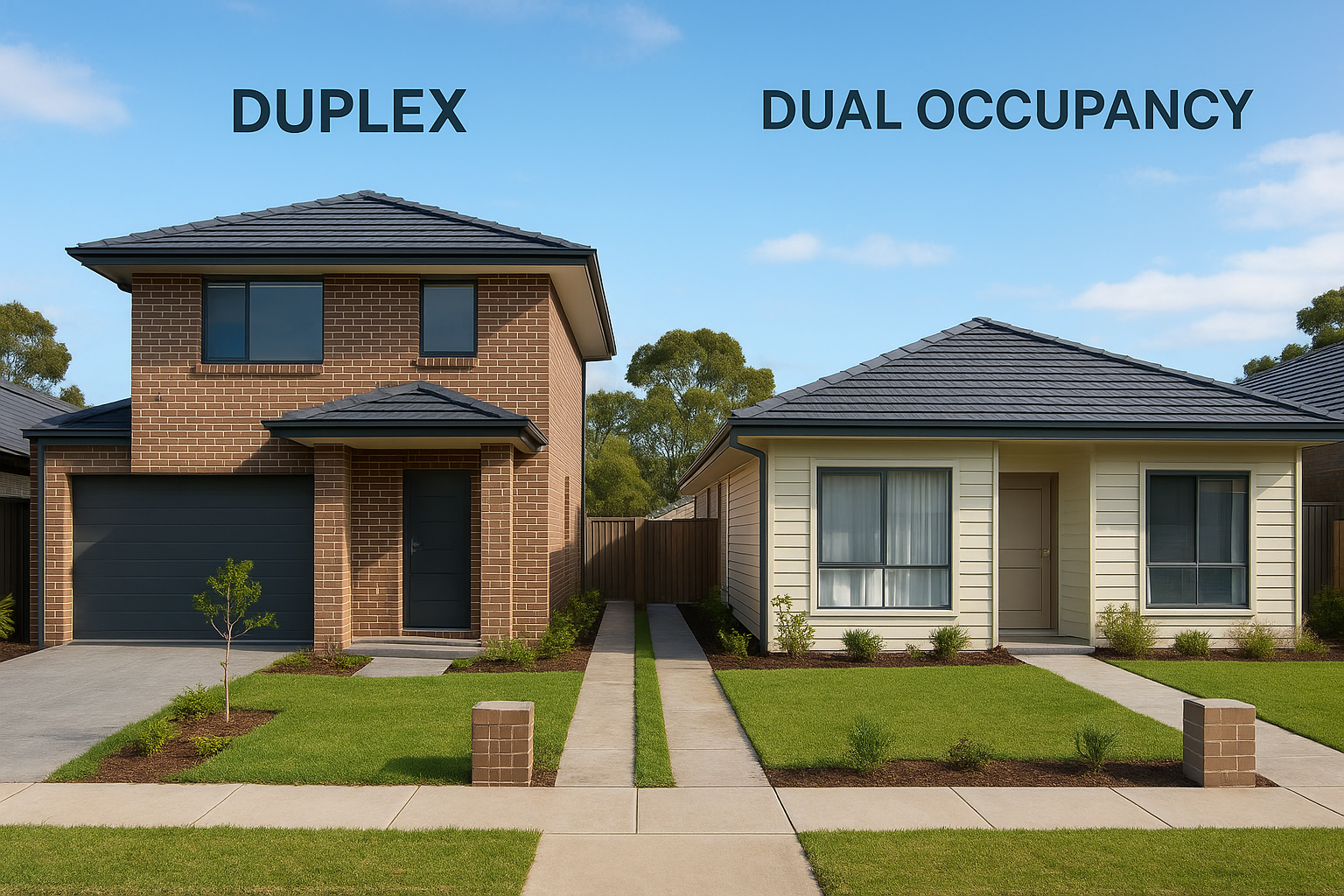 How a duplex differs from dual occupancy