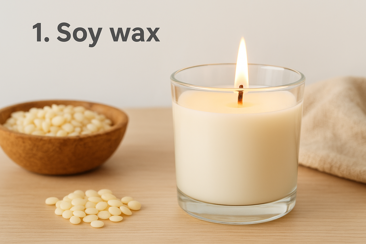 1. Soy wax