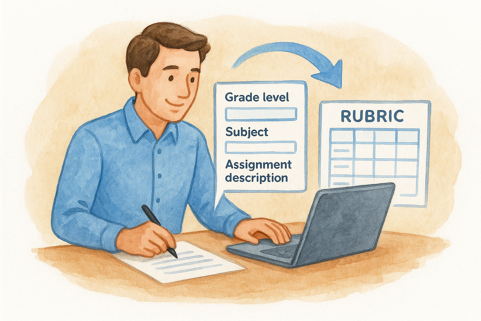 How it turns an assignment into a rubric