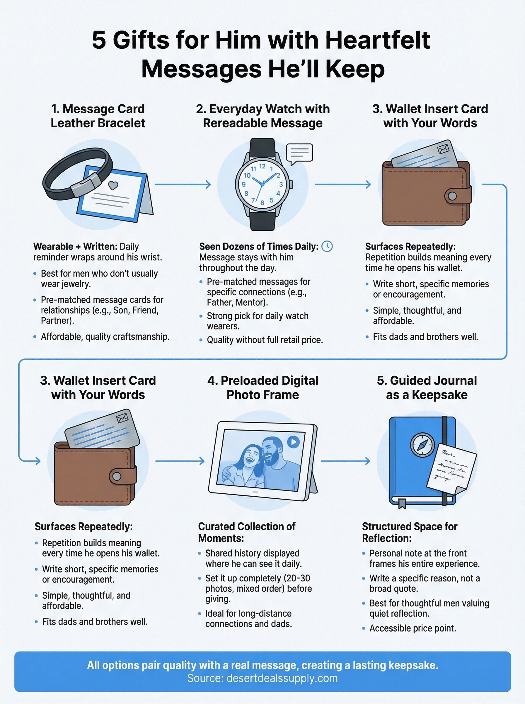 best gifts for him infographic