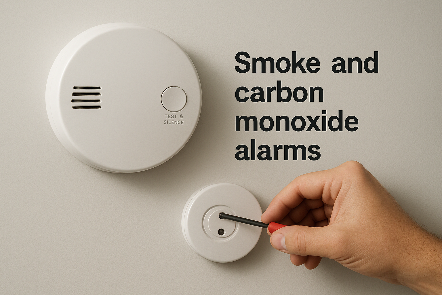 Smoke and carbon monoxide alarms