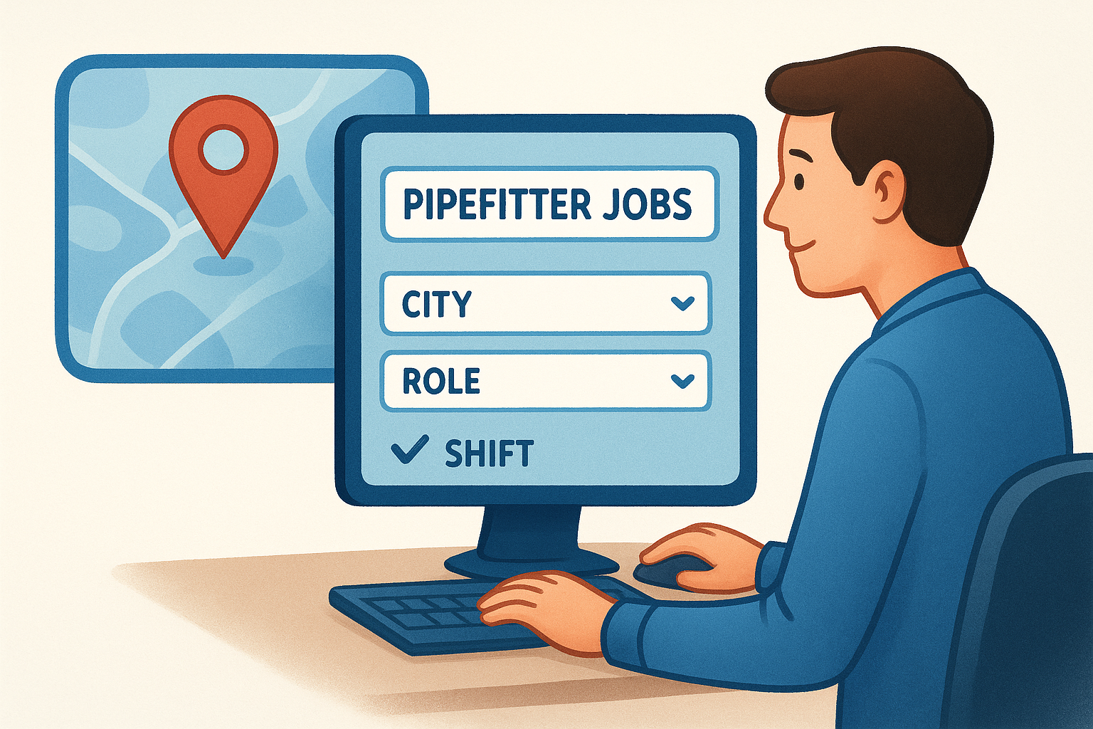 How to search by location, role, and shift type