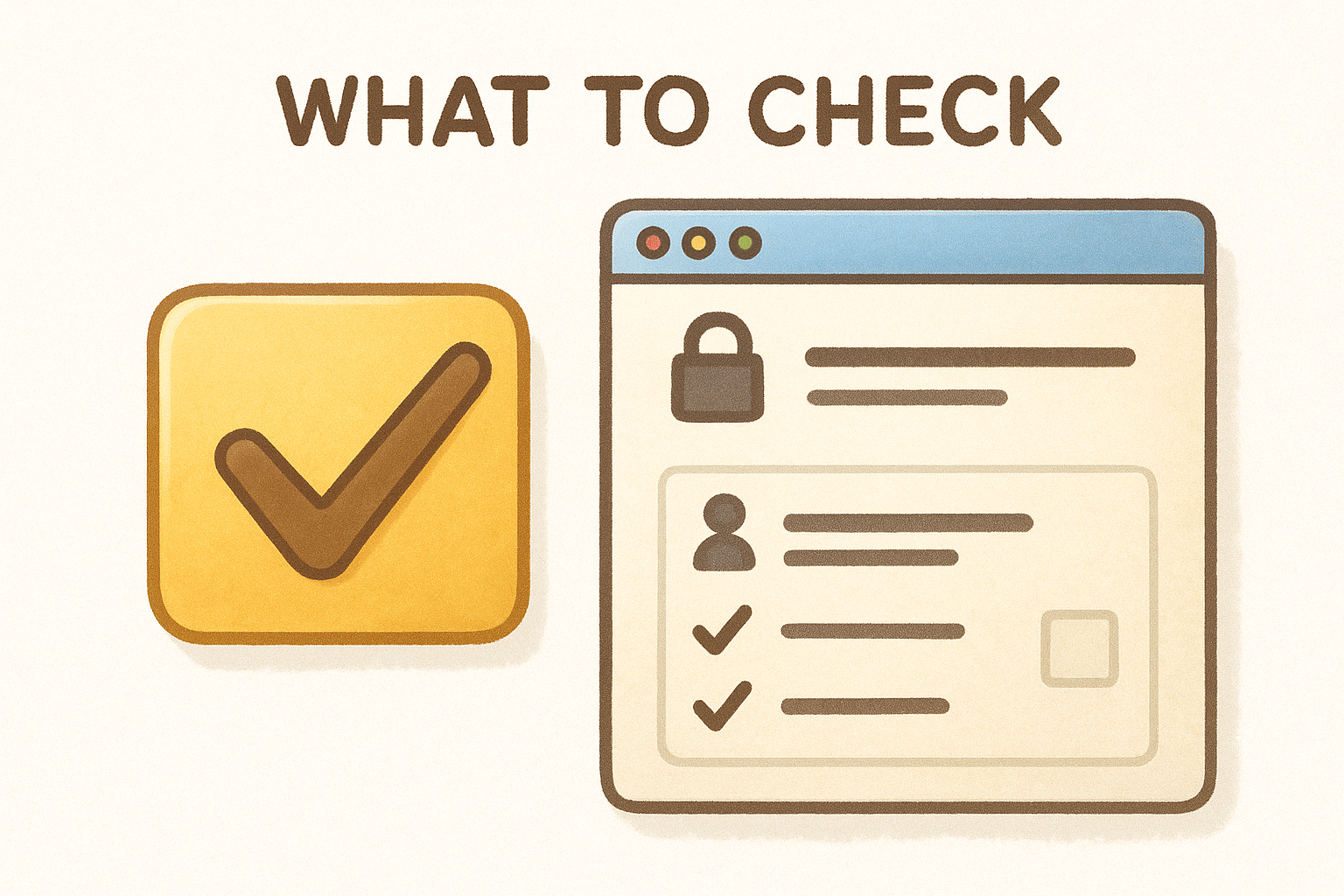 What to check on the organization page